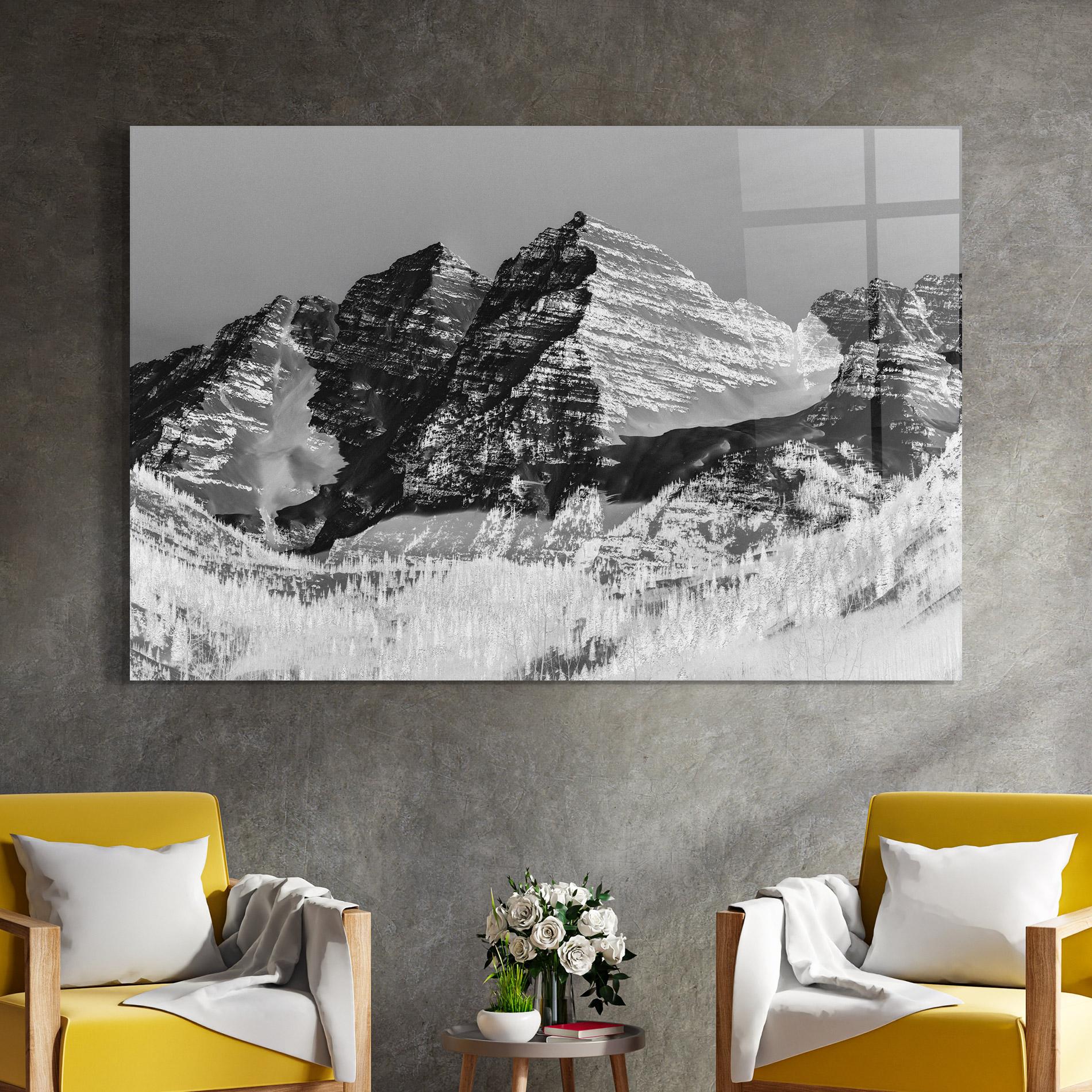 Üvegkép Green Shades Mountain mockup 4