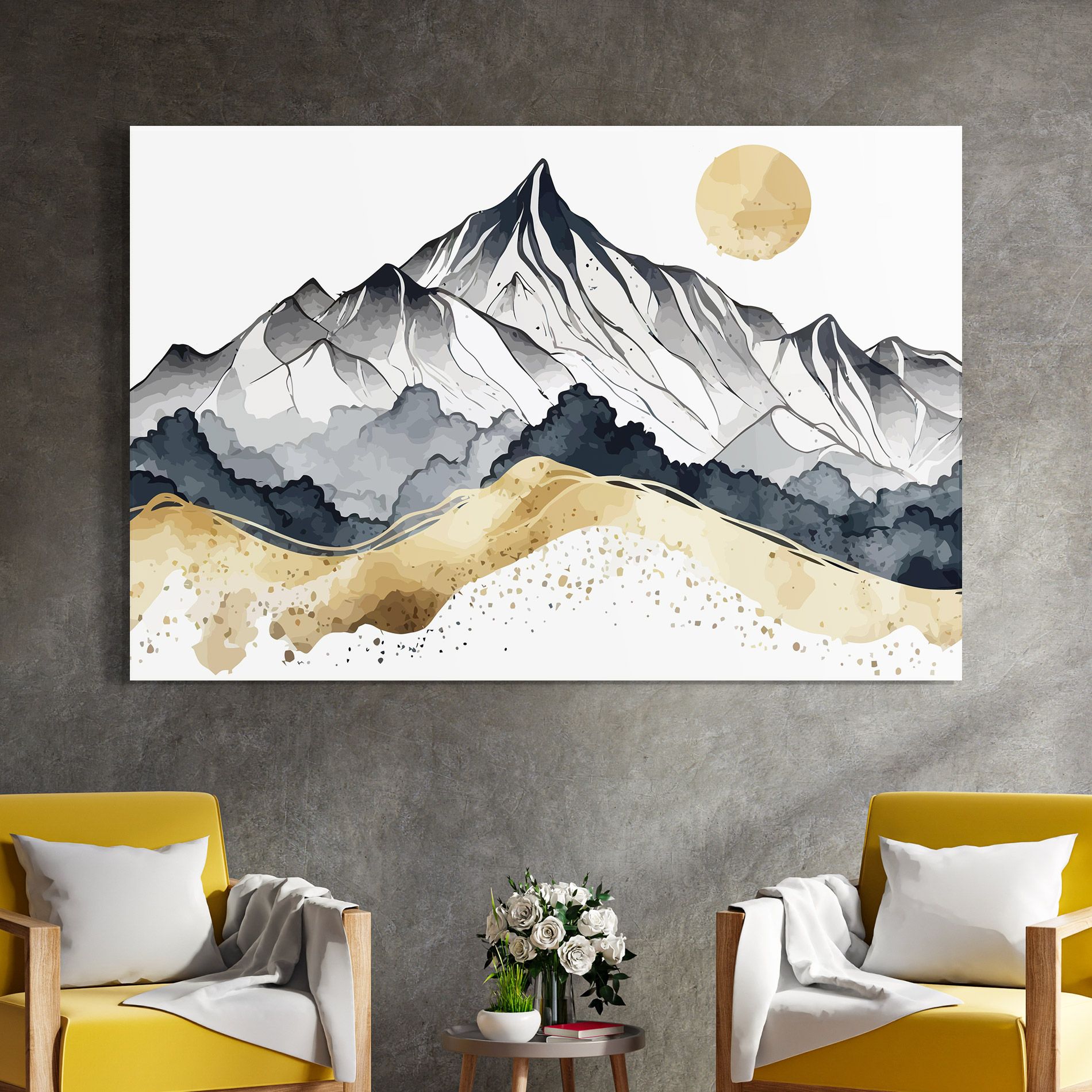 Grey Gold Mountain mockup 4
