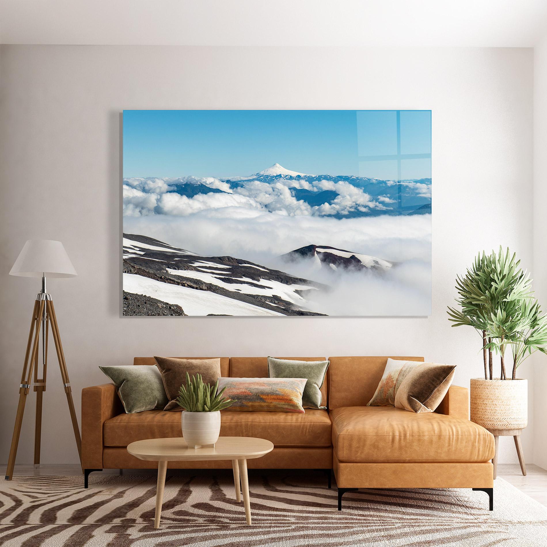 Üvegkép Cloudy High View mockup 7