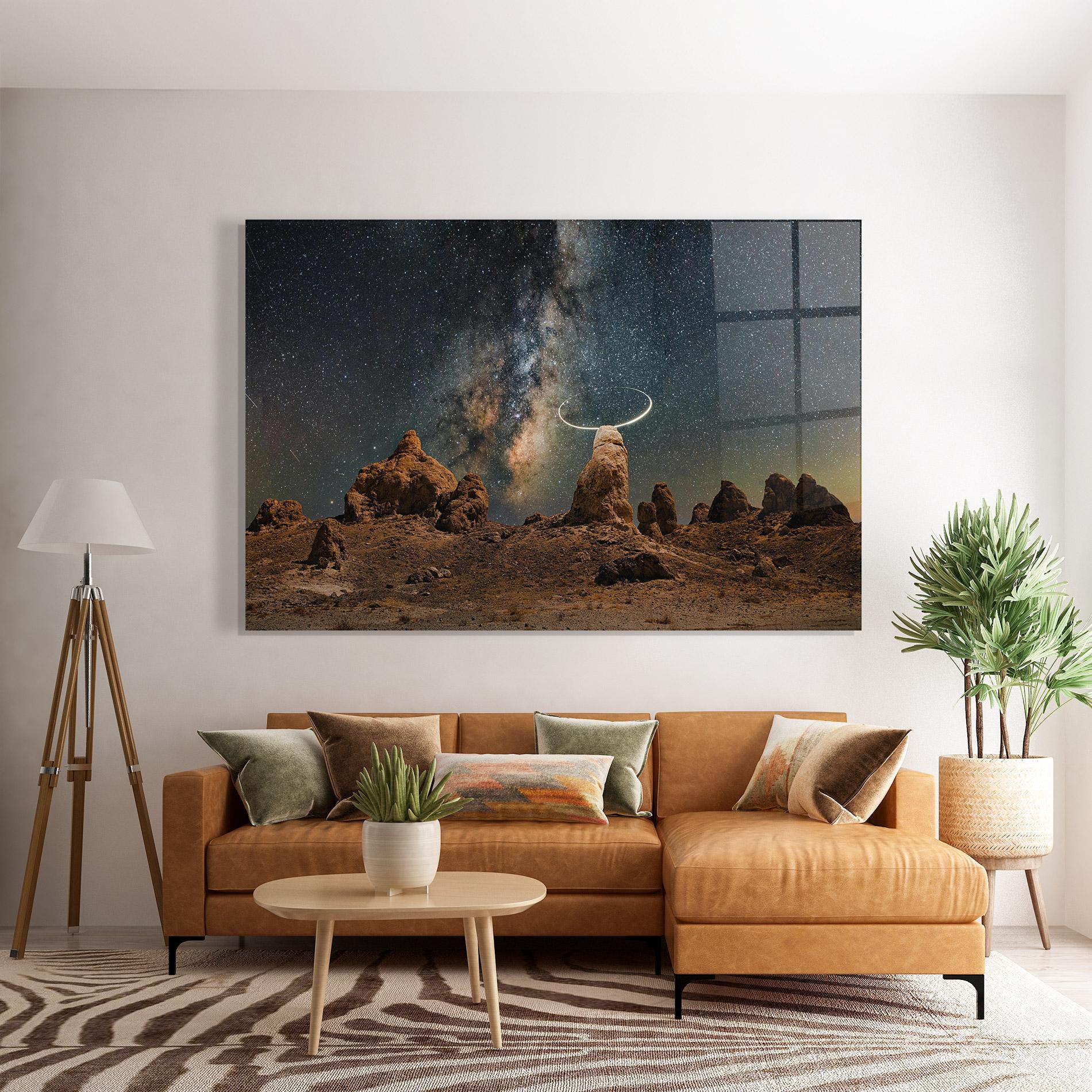Üvegkép Galactic Stones mockup 7