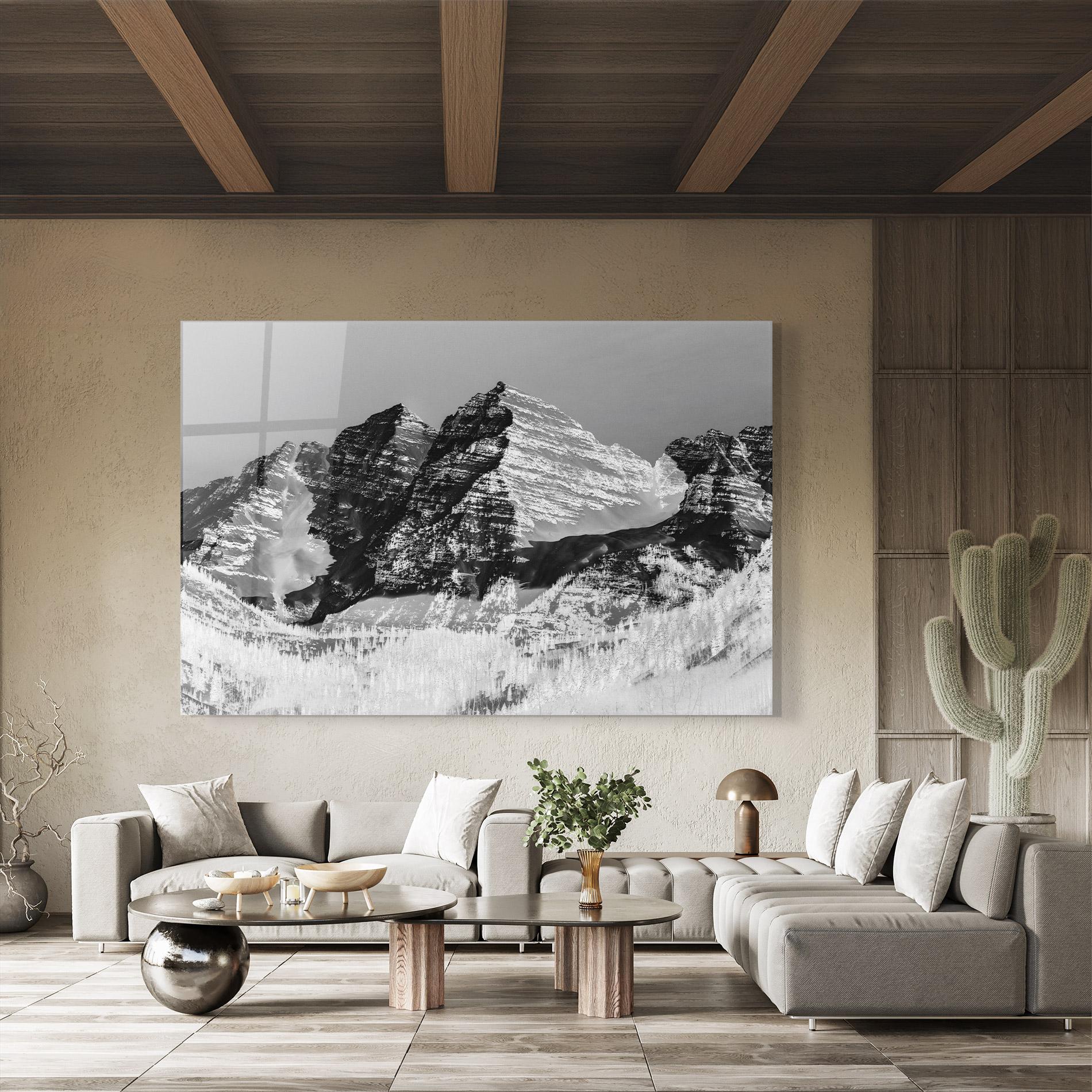 Üvegkép Green Shades Mountain mockup 8