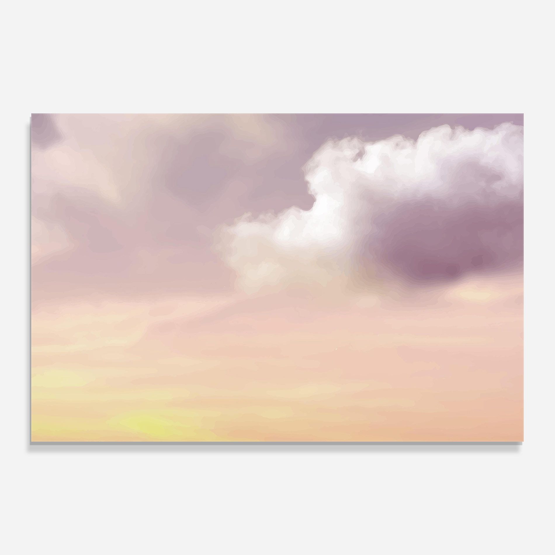 Clouds Watercolor Cream mockup 0