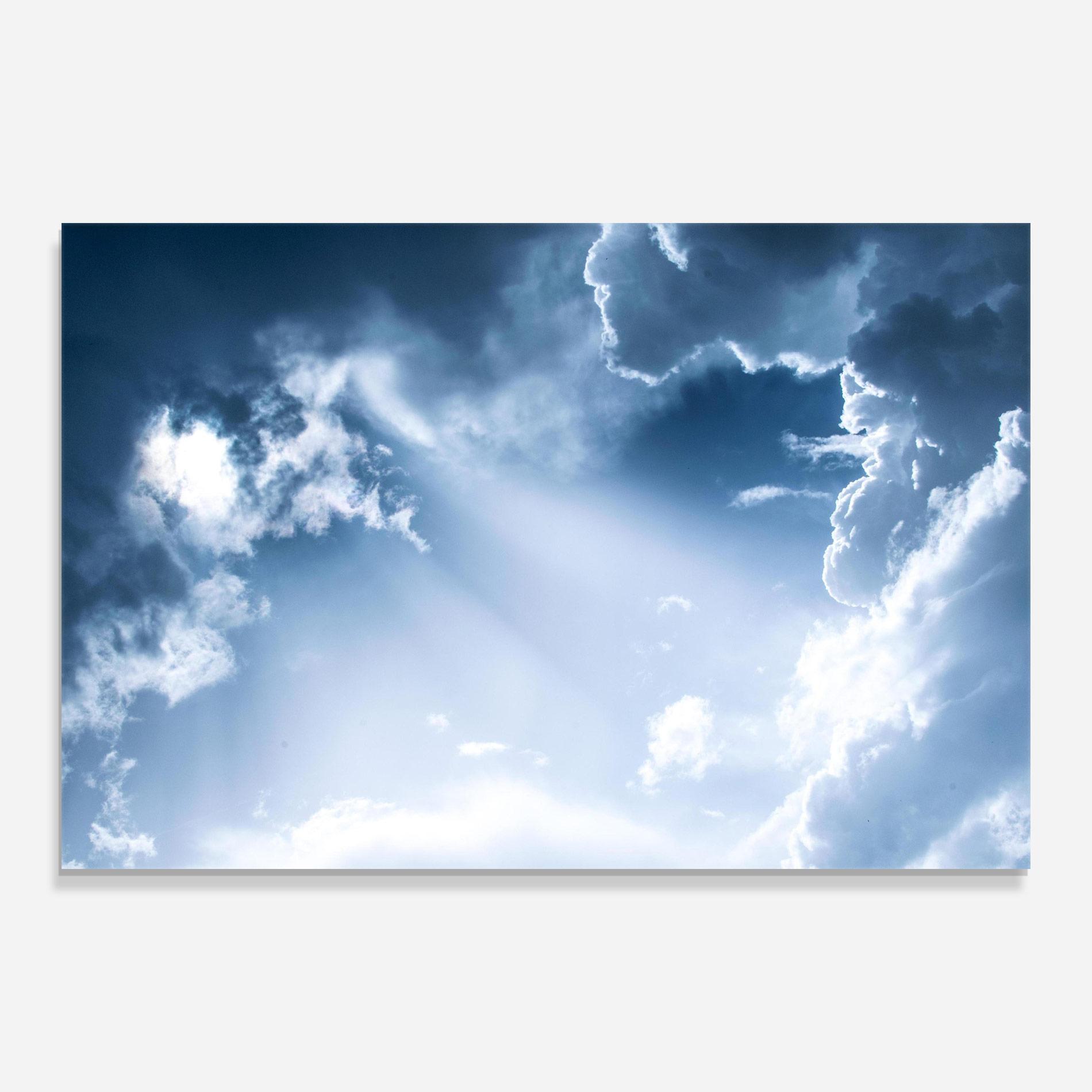 Üvegkép Dark Blue Sky mockup 0