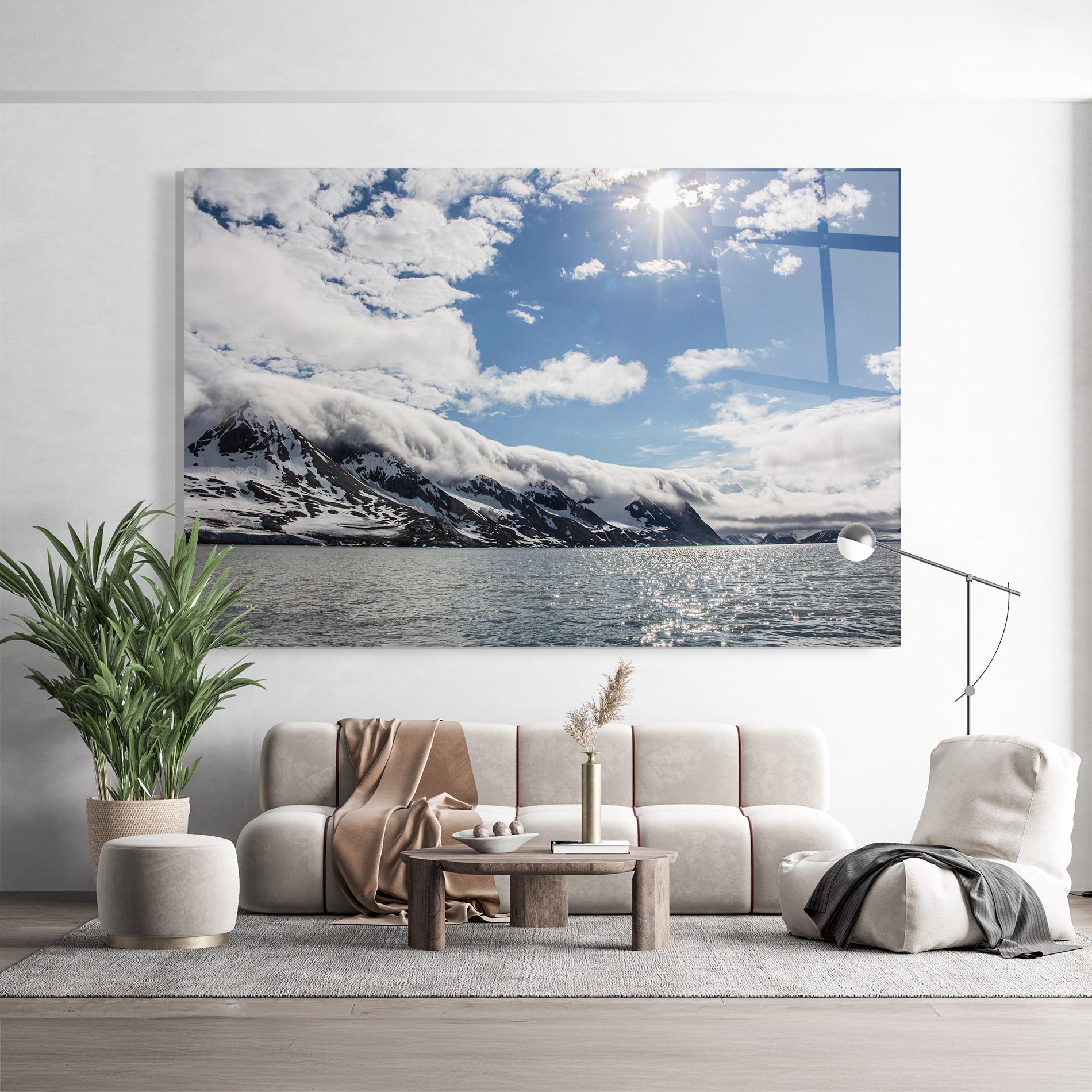 Üvegkép Clouds Over Ice mockup 9