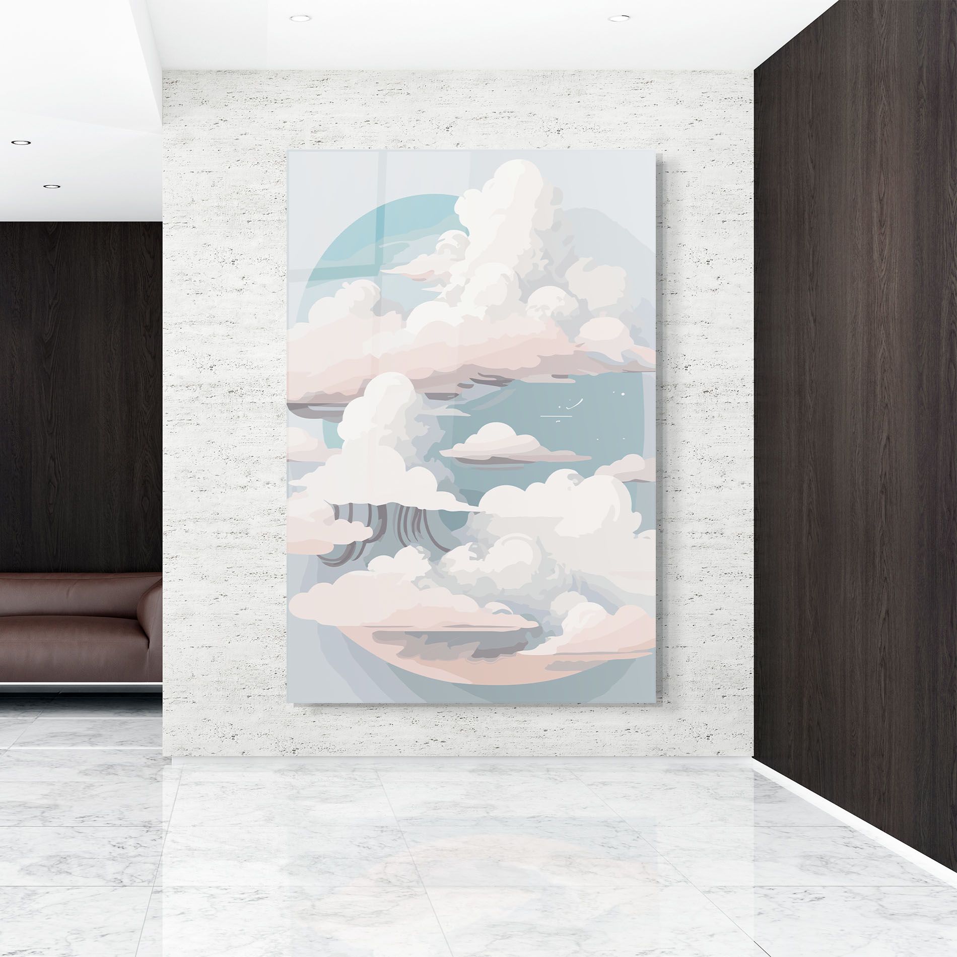 Cloud White Art mockup 9