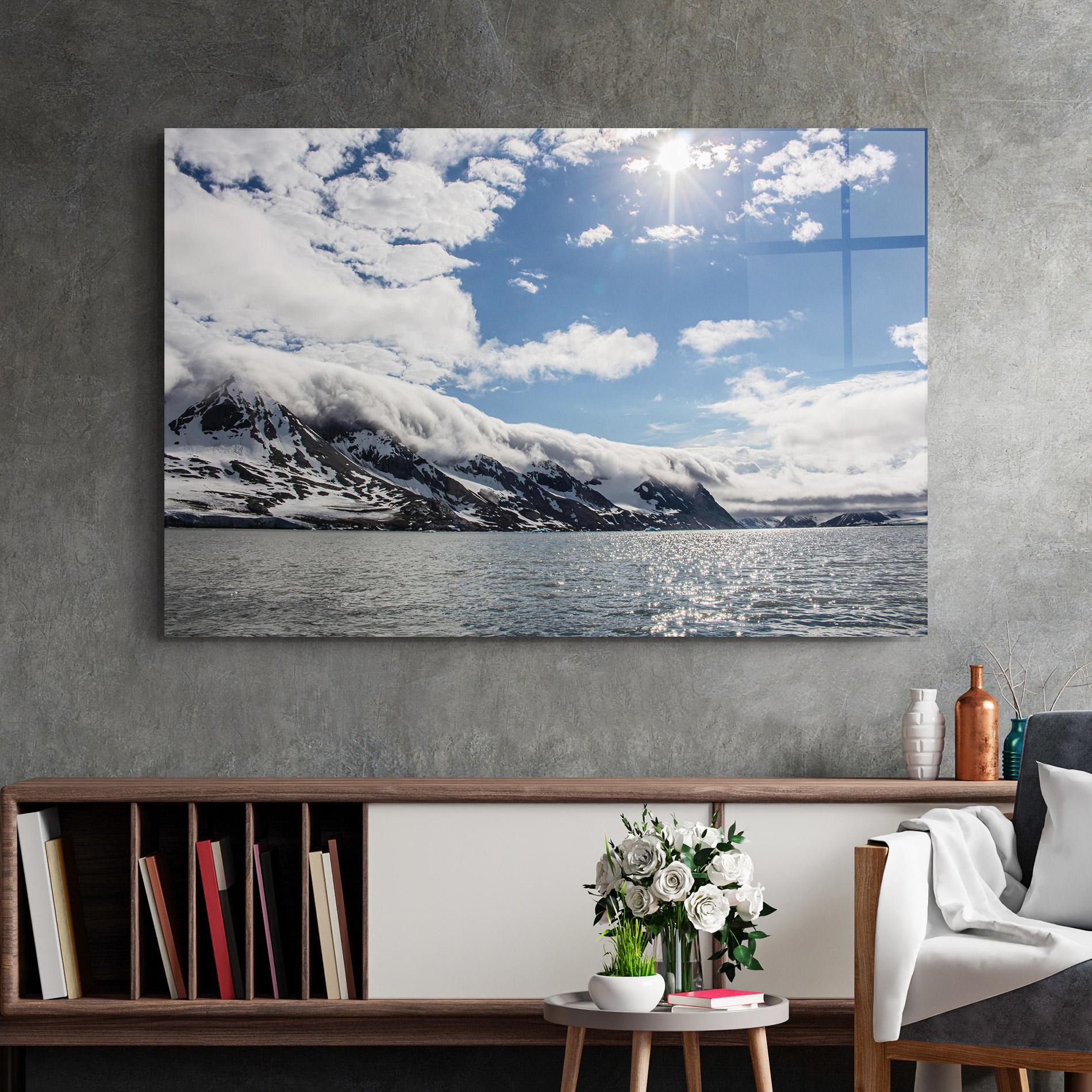 Üvegkép Clouds Over Ice mockup 2