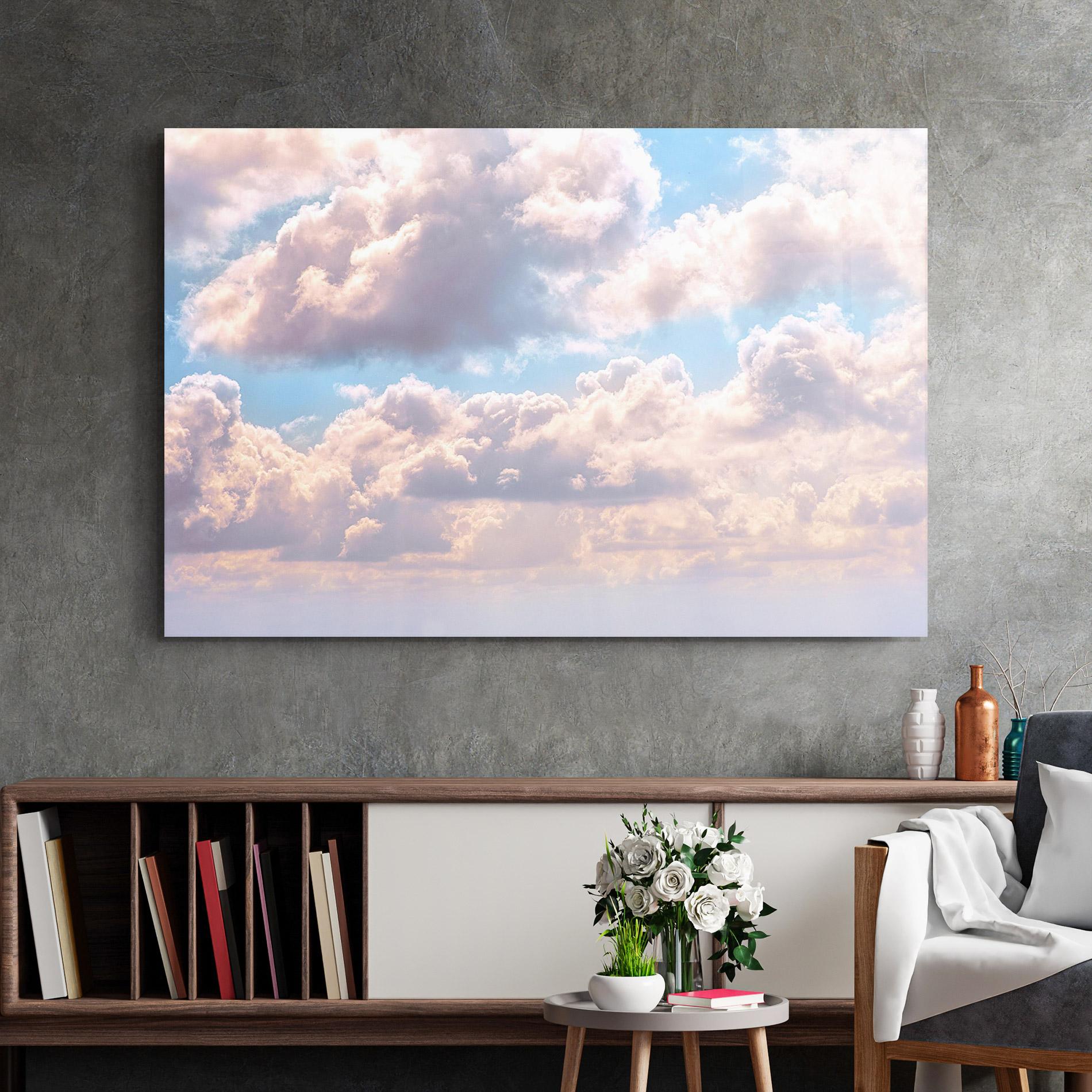 Üvegkép Dreamy Clouds mockup 2