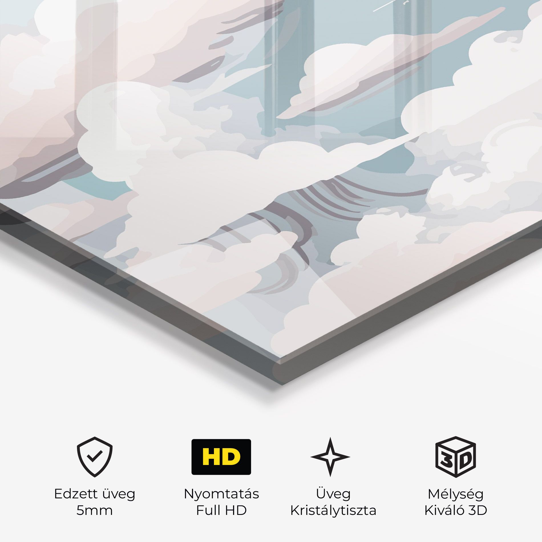 Cloud White Art mockup 3