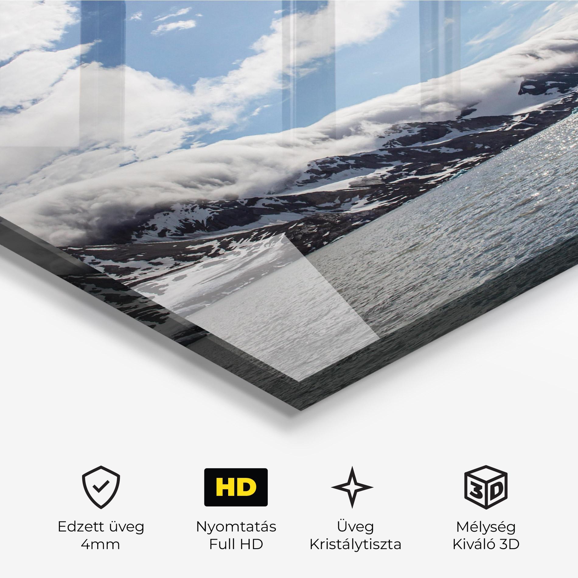 Üvegkép Clouds Over Ice mockup 3