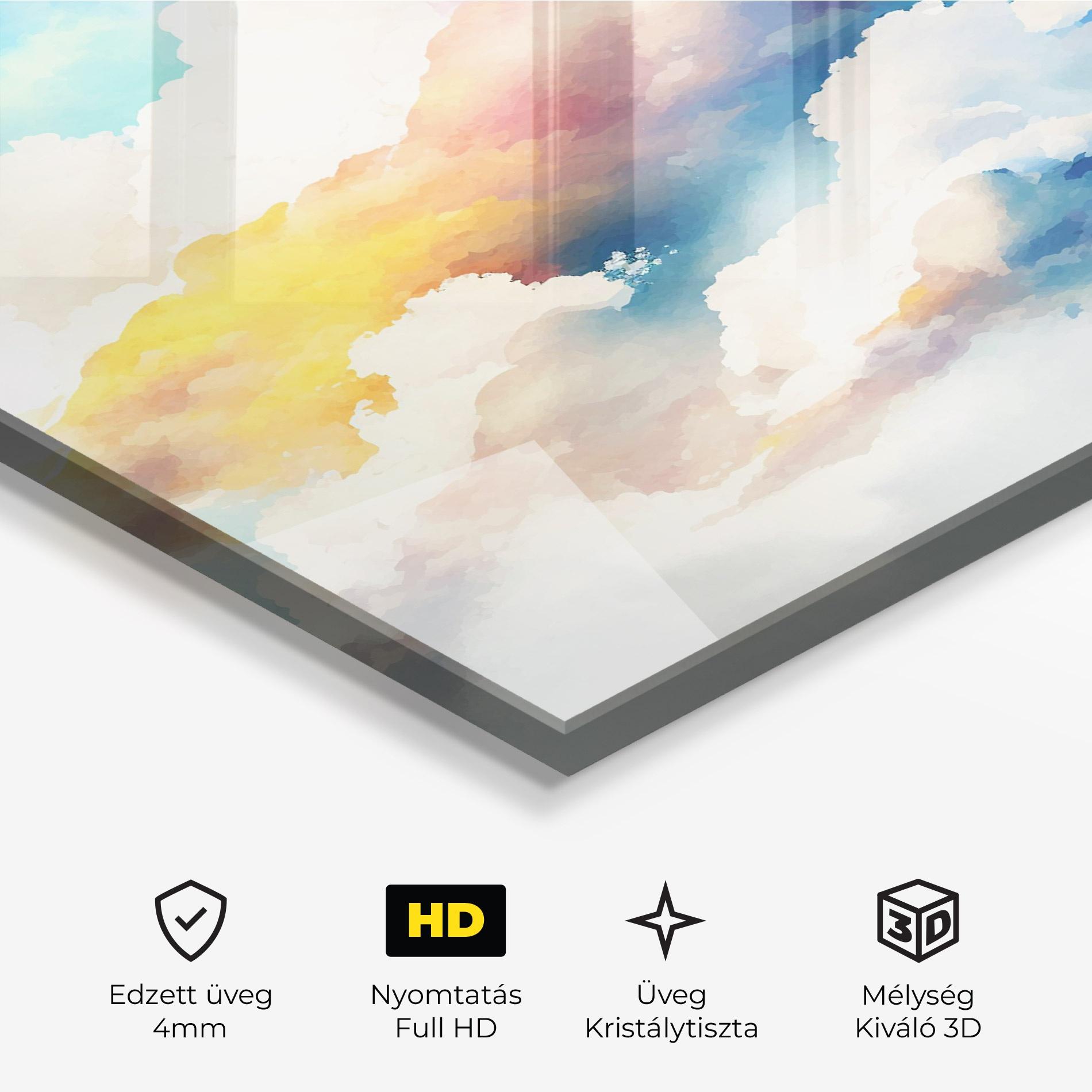 Üvegkép Dreamy Cloud mockup 3