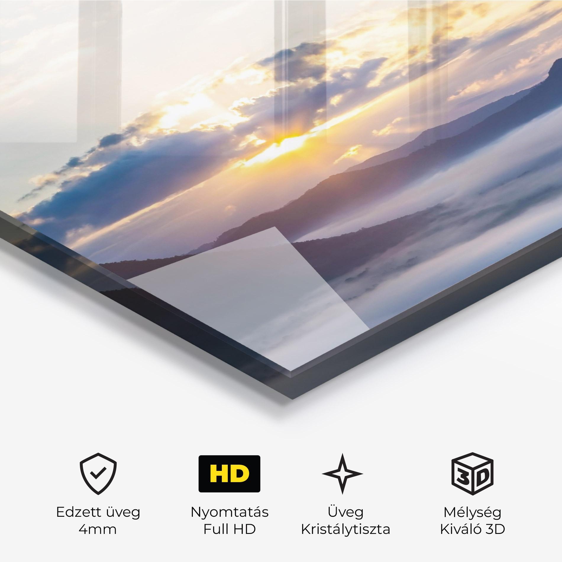 Üvegkép Fantastic Clouds mockup 3