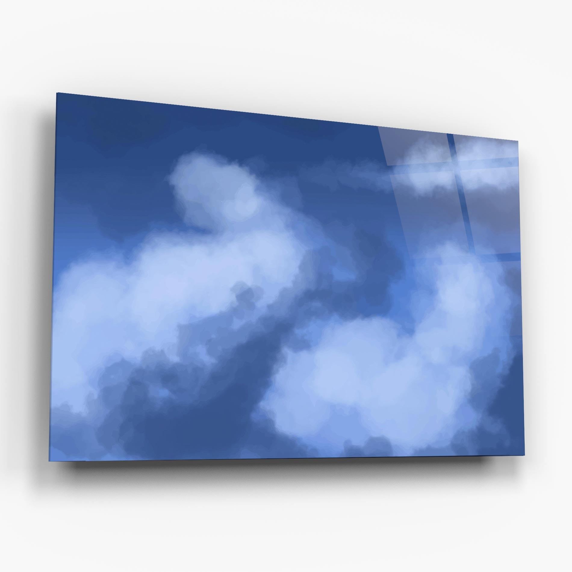 Üvegkép Blue Mix Clouds mockup 6