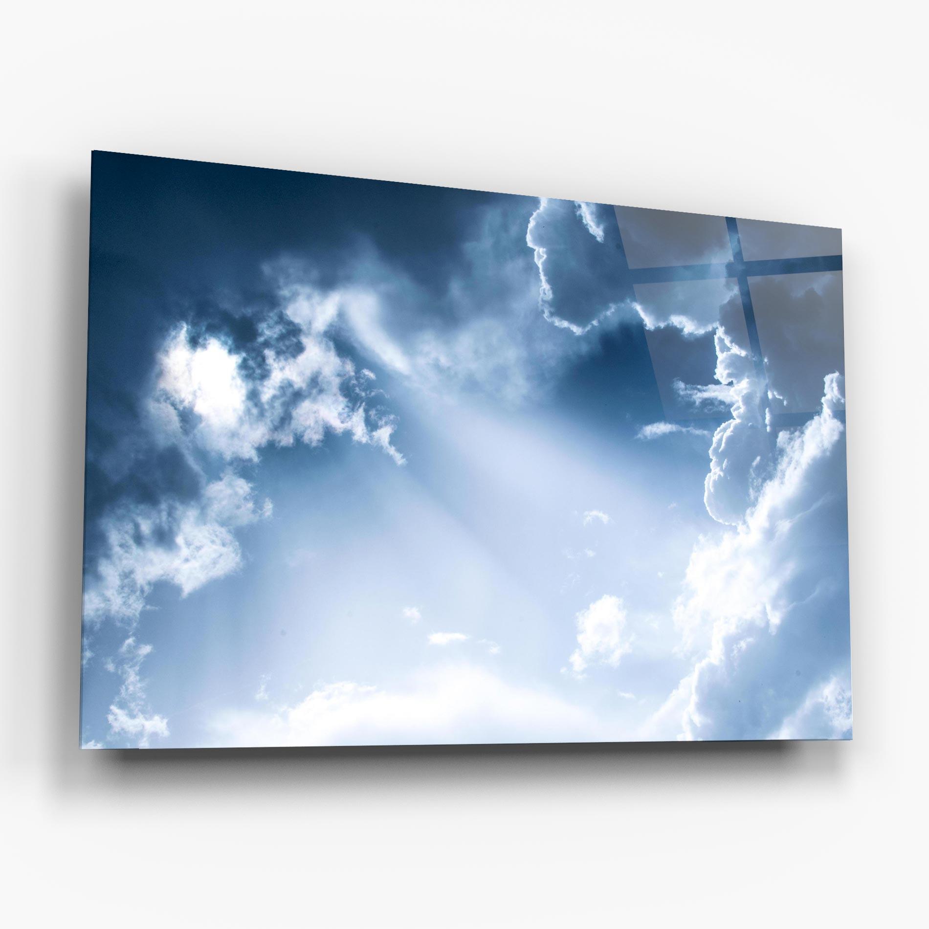 Üvegkép Dark Blue Sky mockup 6