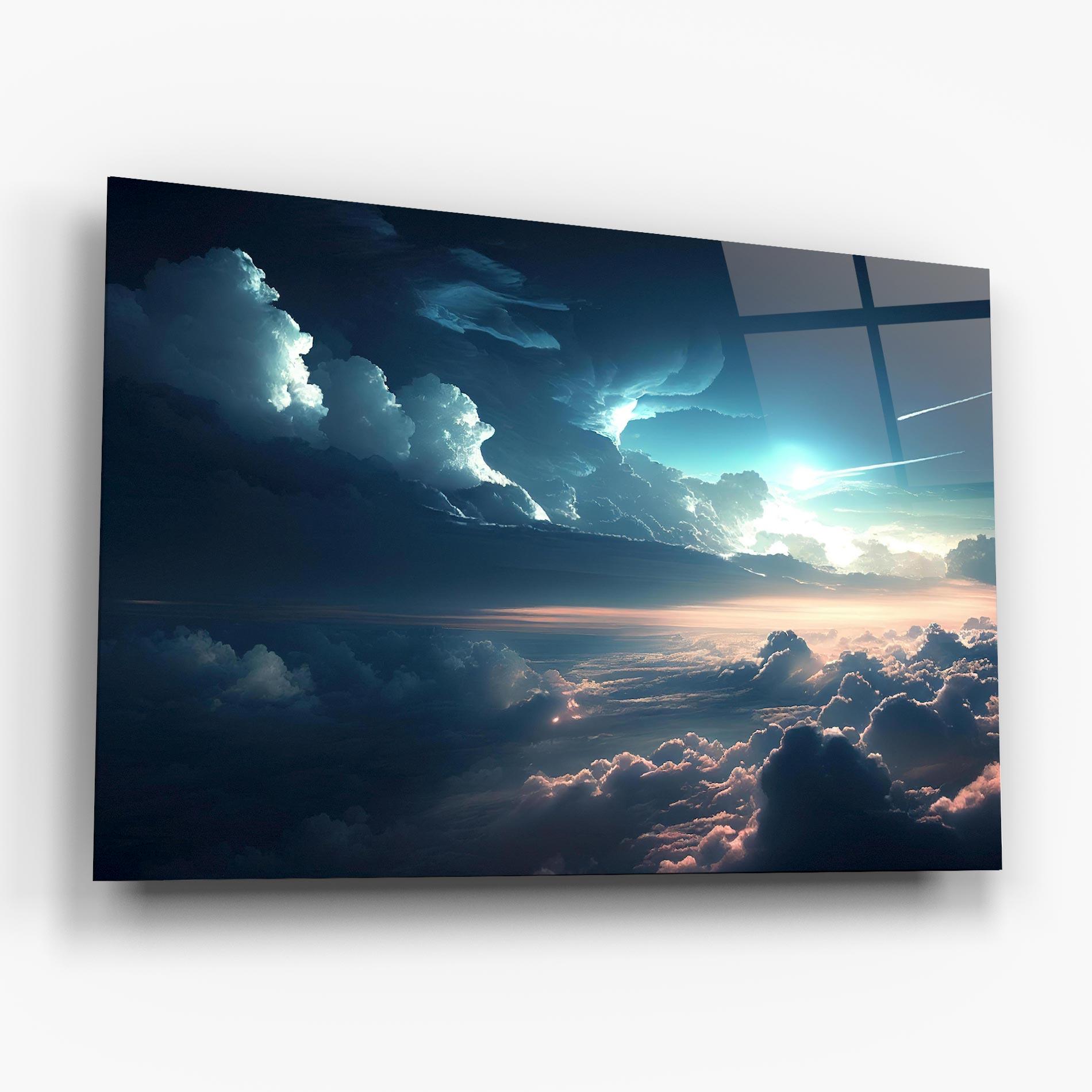 Üvegkép Dark Clouds mockup 6
