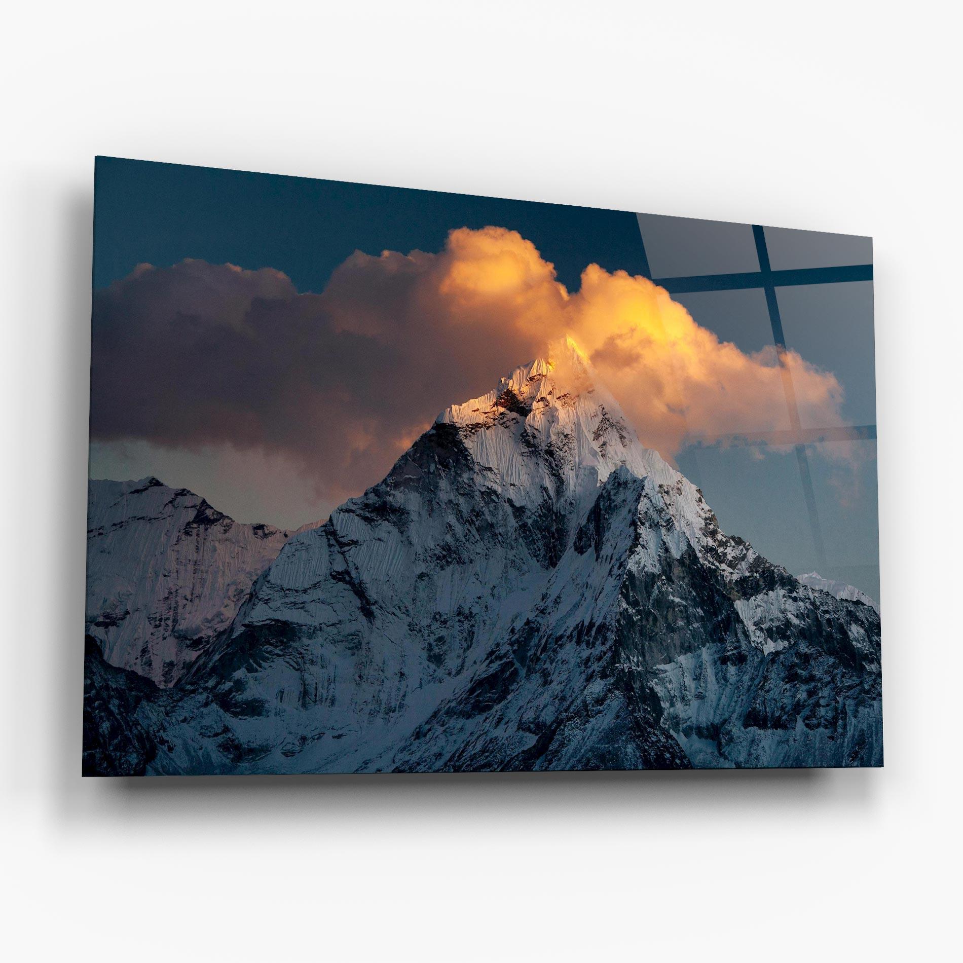Üvegkép Orange Cloud Mountain mockup 6
