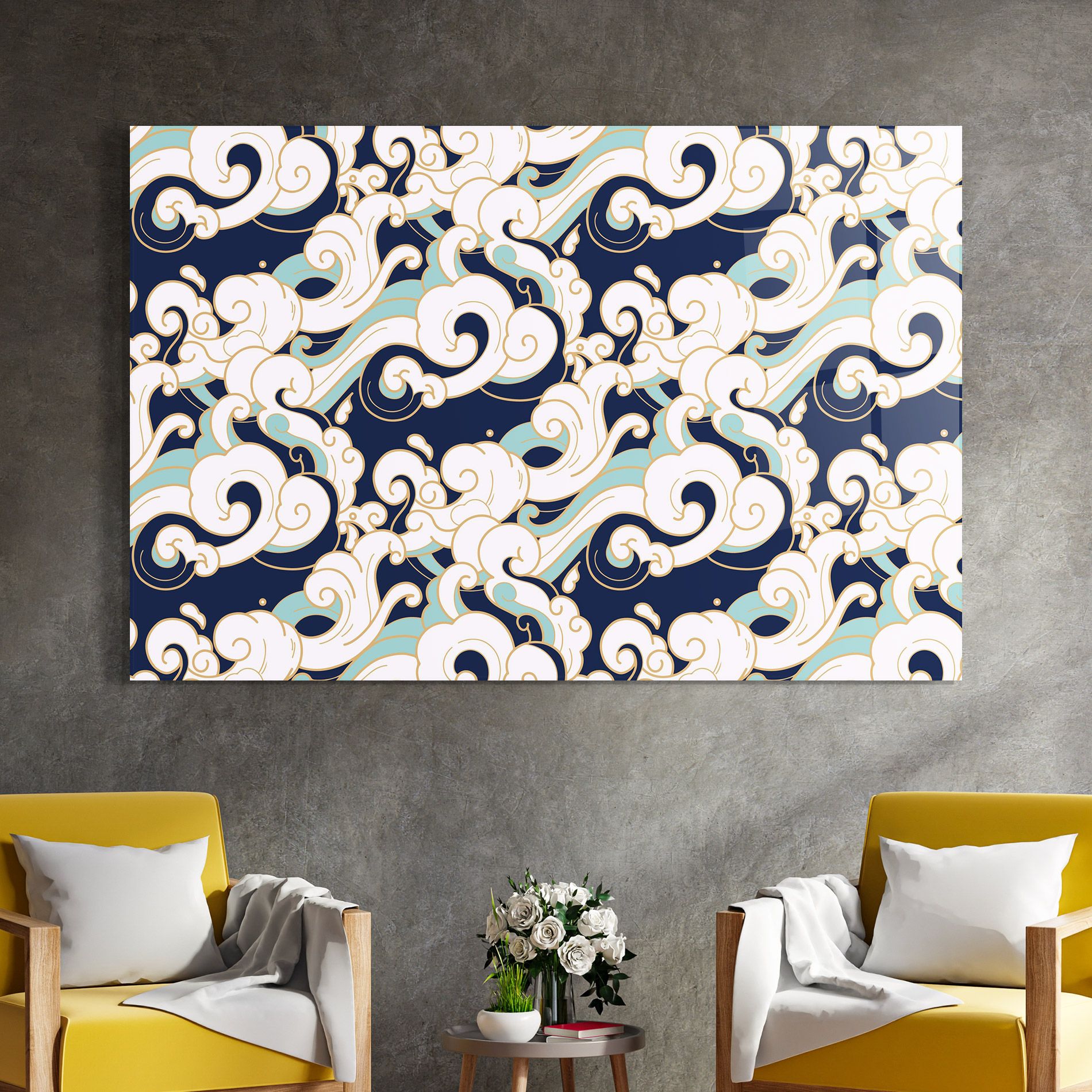 Blue Green Cloud mockup 4