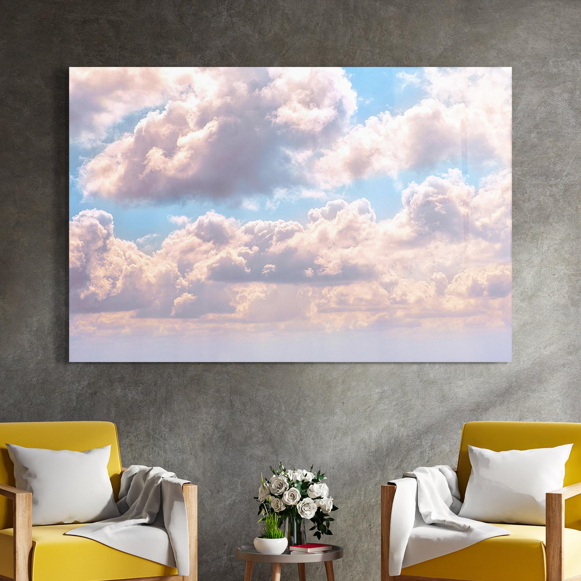 Üvegkép Dreamy Clouds mockup 4