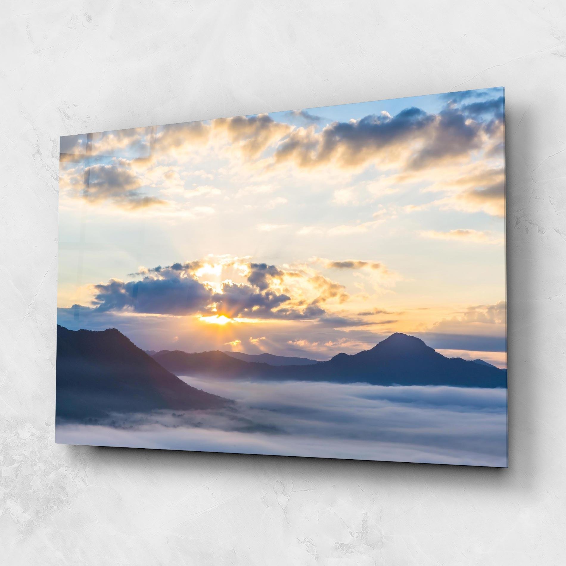 Üvegkép Fantastic Clouds mockup 1