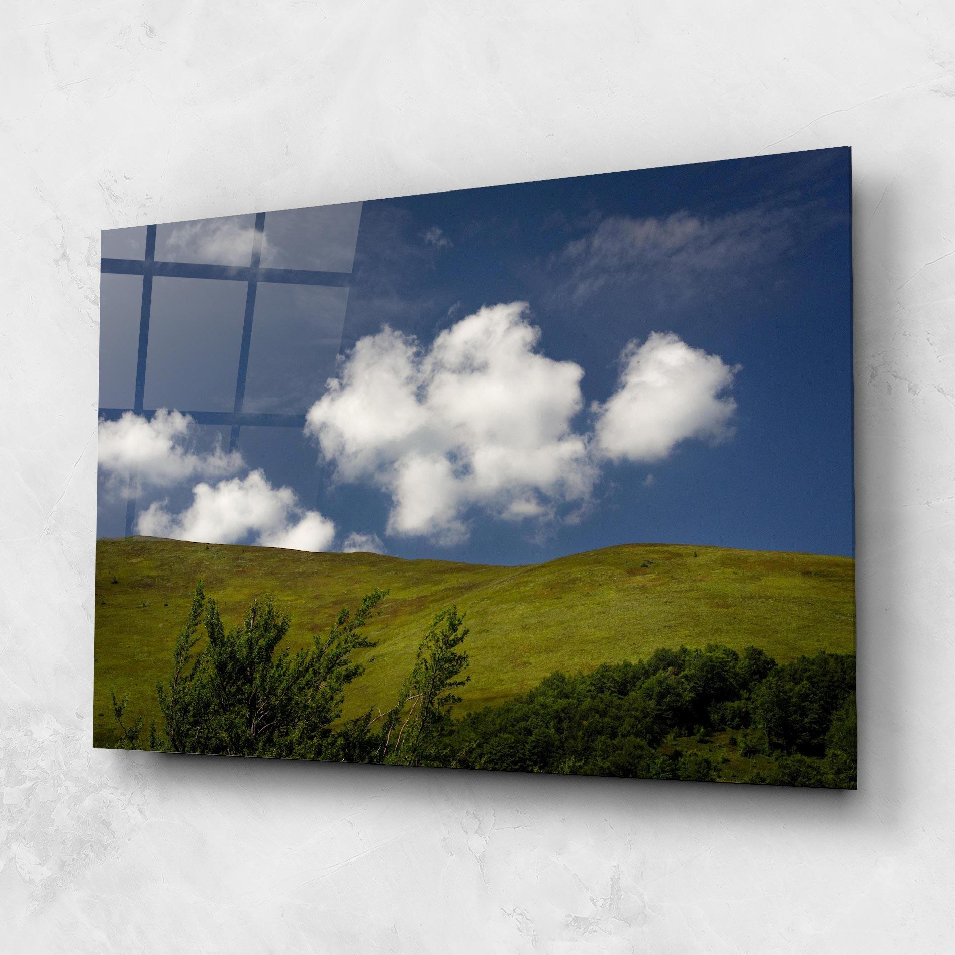 Üvegkép Grass View Cloud mockup 1