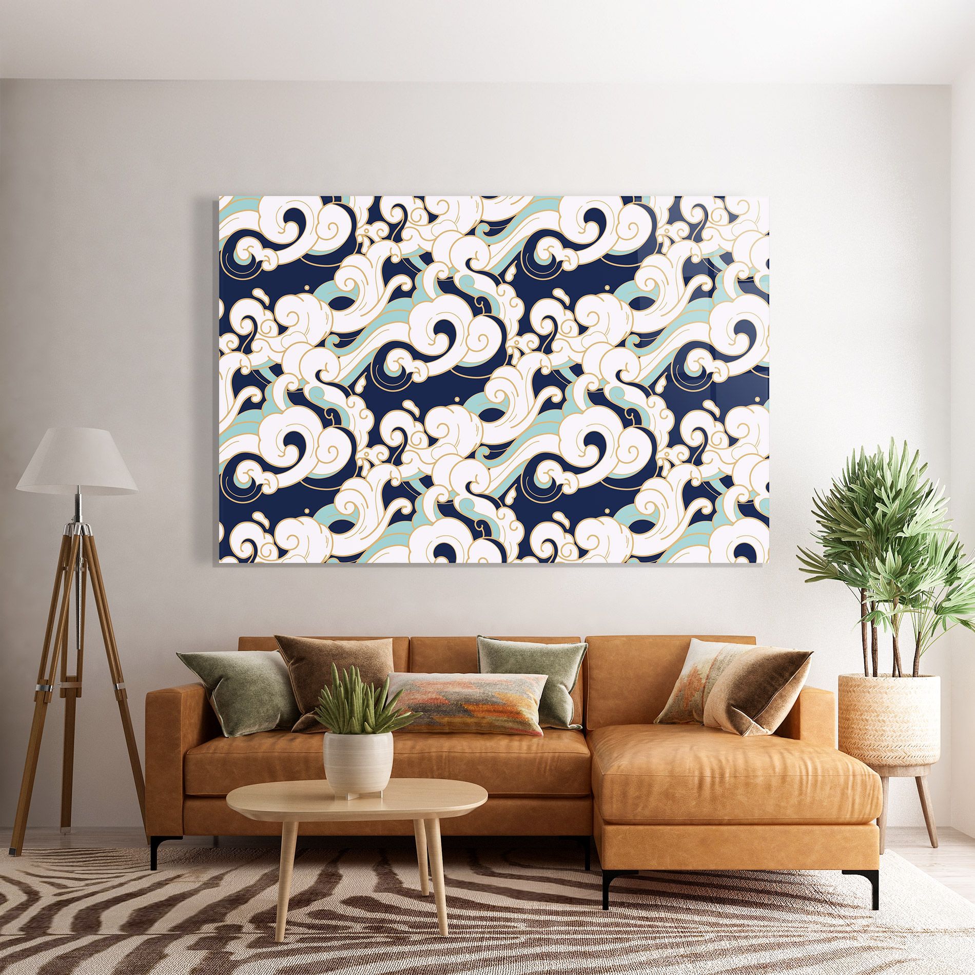 Blue Green Cloud mockup 7