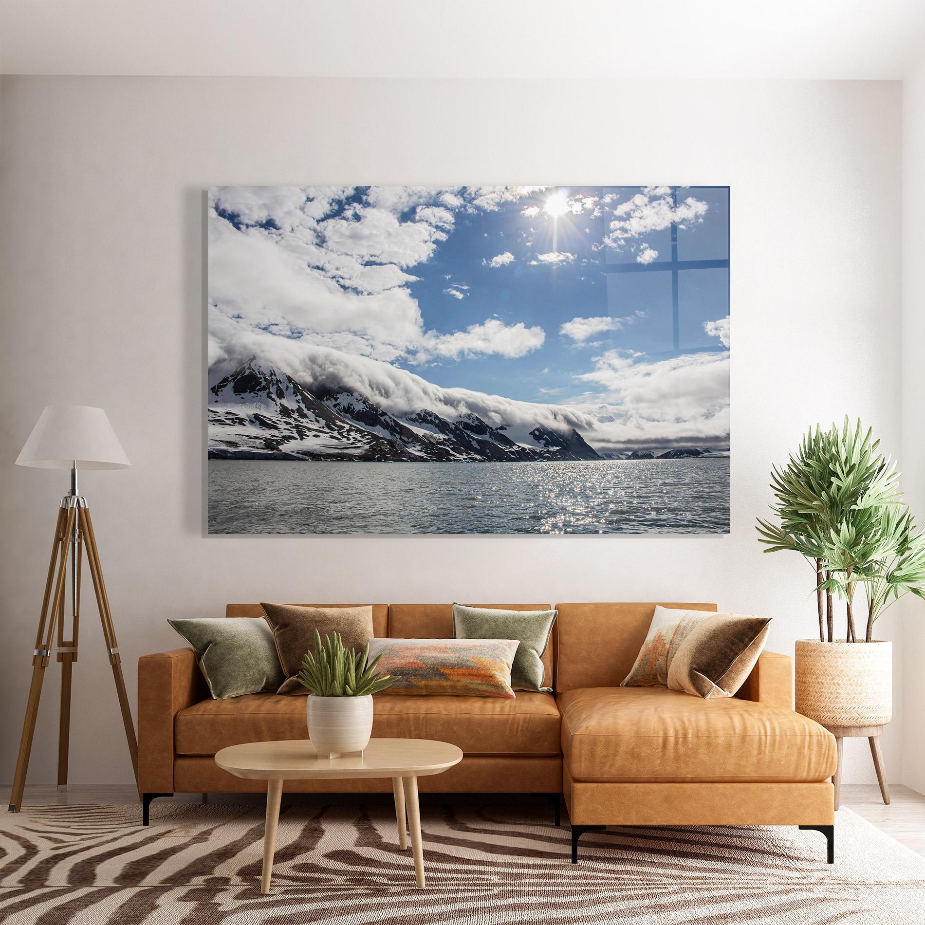 Üvegkép Clouds Over Ice mockup 7