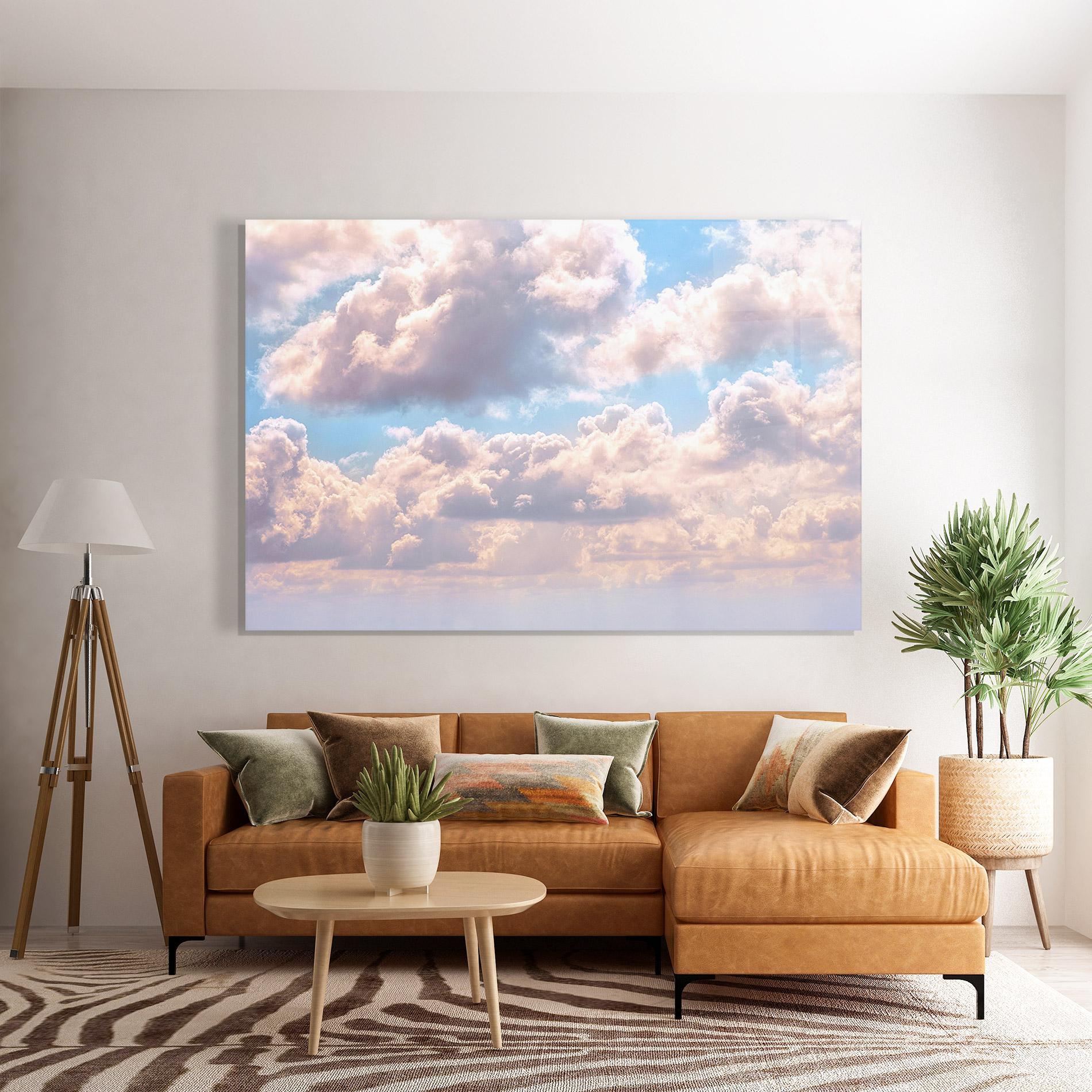 Üvegkép Dreamy Clouds mockup 7