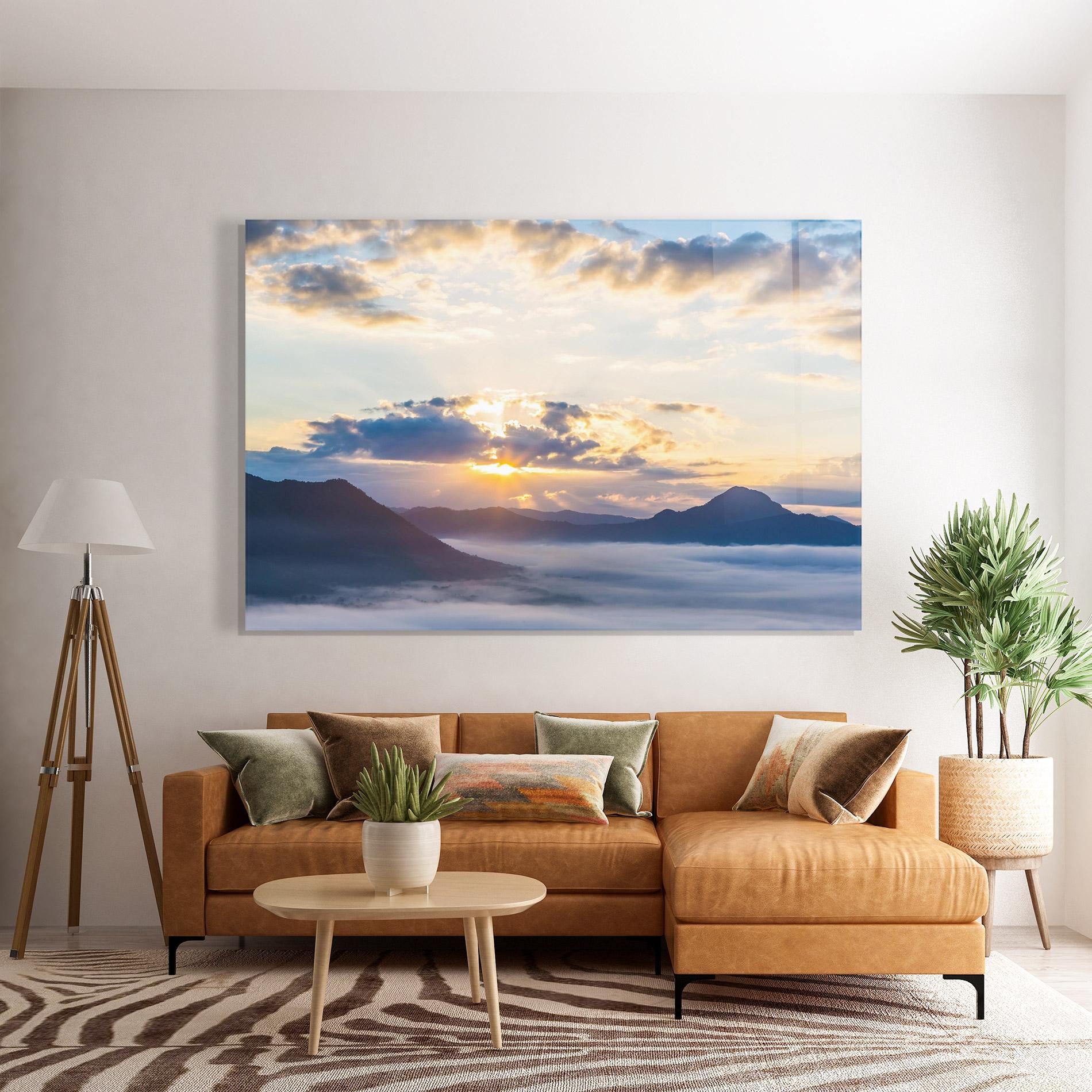 Üvegkép Fantastic Clouds mockup 7