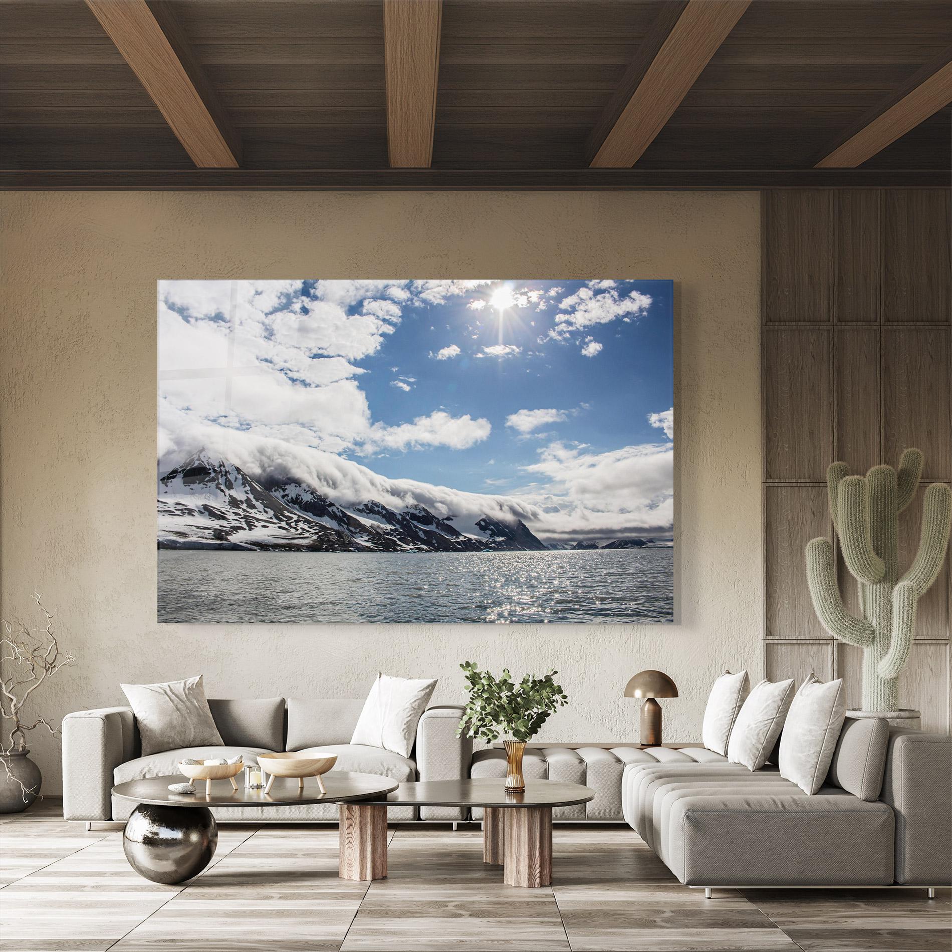 Üvegkép Clouds Over Ice mockup 8