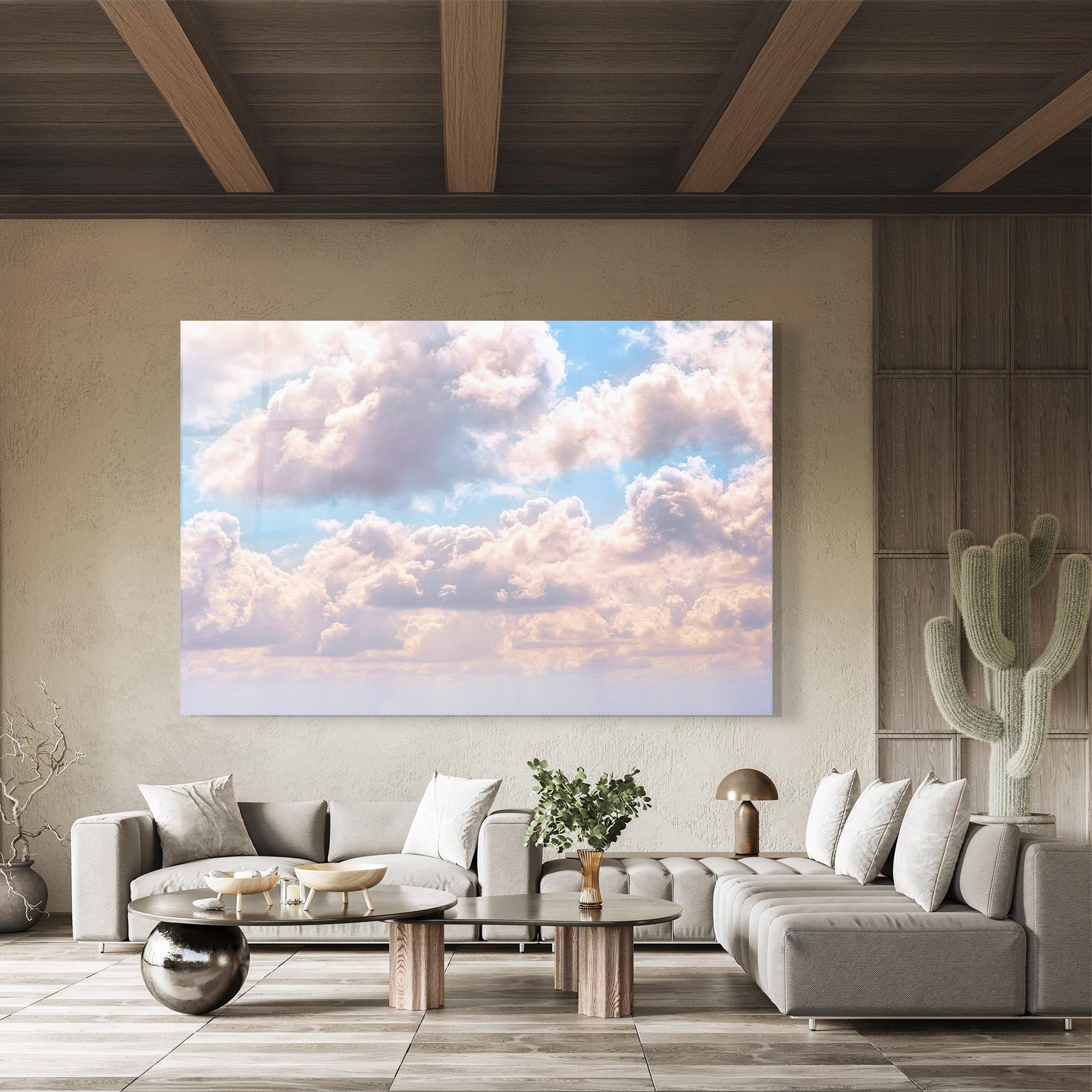 Üvegkép Dreamy Clouds mockup 8