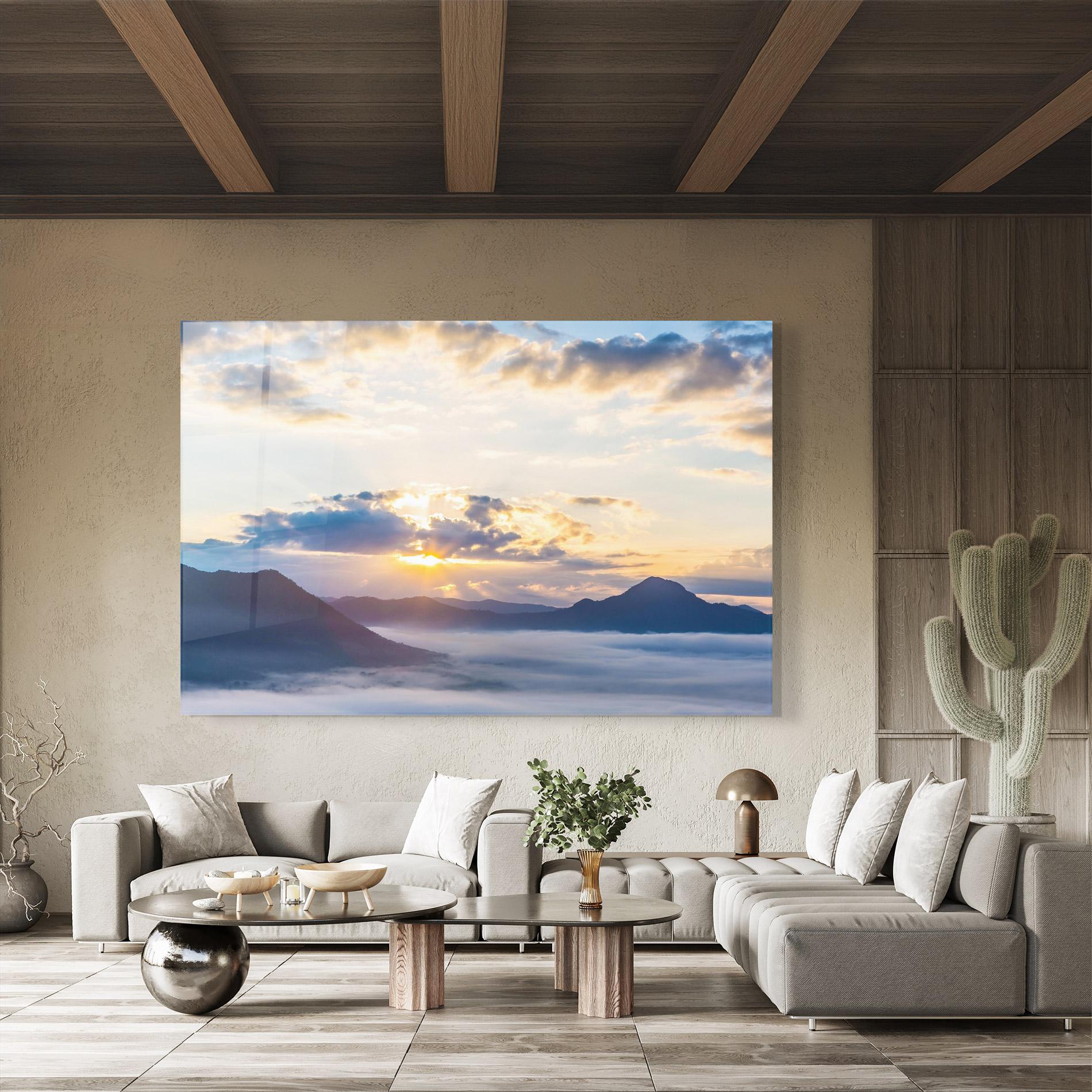 Üvegkép Fantastic Clouds mockup 8