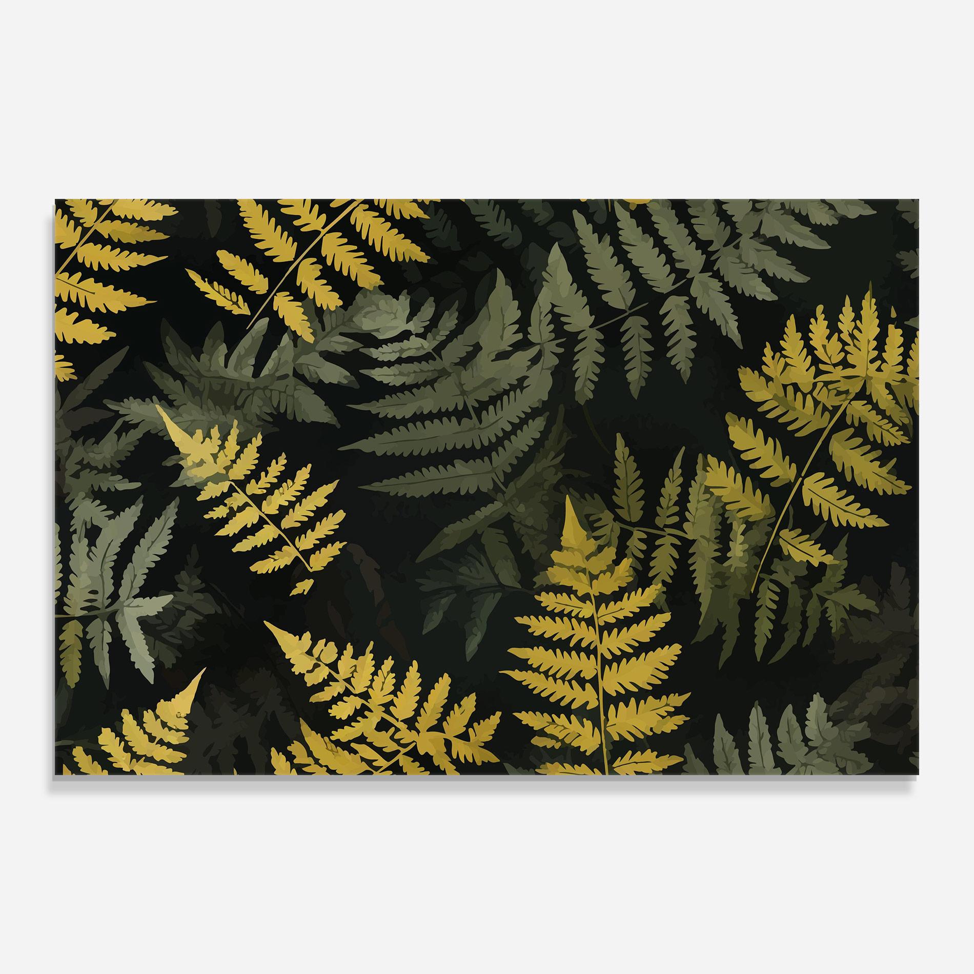Üvegkép Yellow Leaves Forest mockup 0