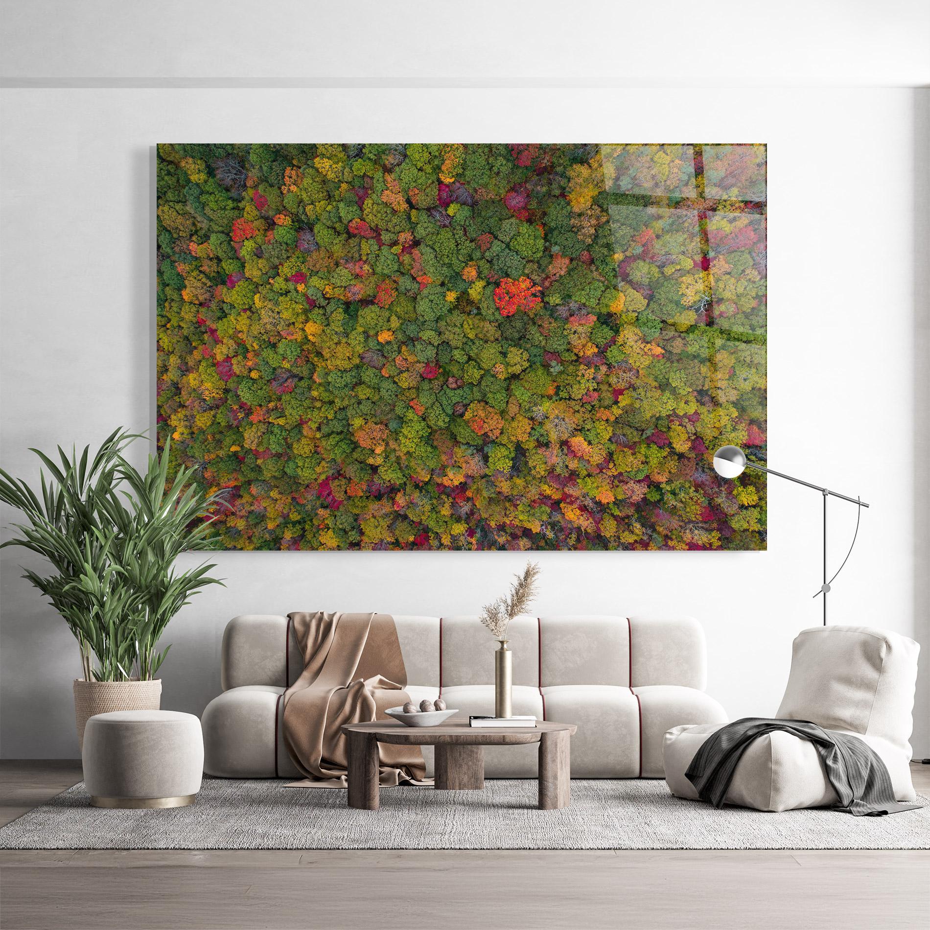 Üvegkép Color Mix Forest mockup 9