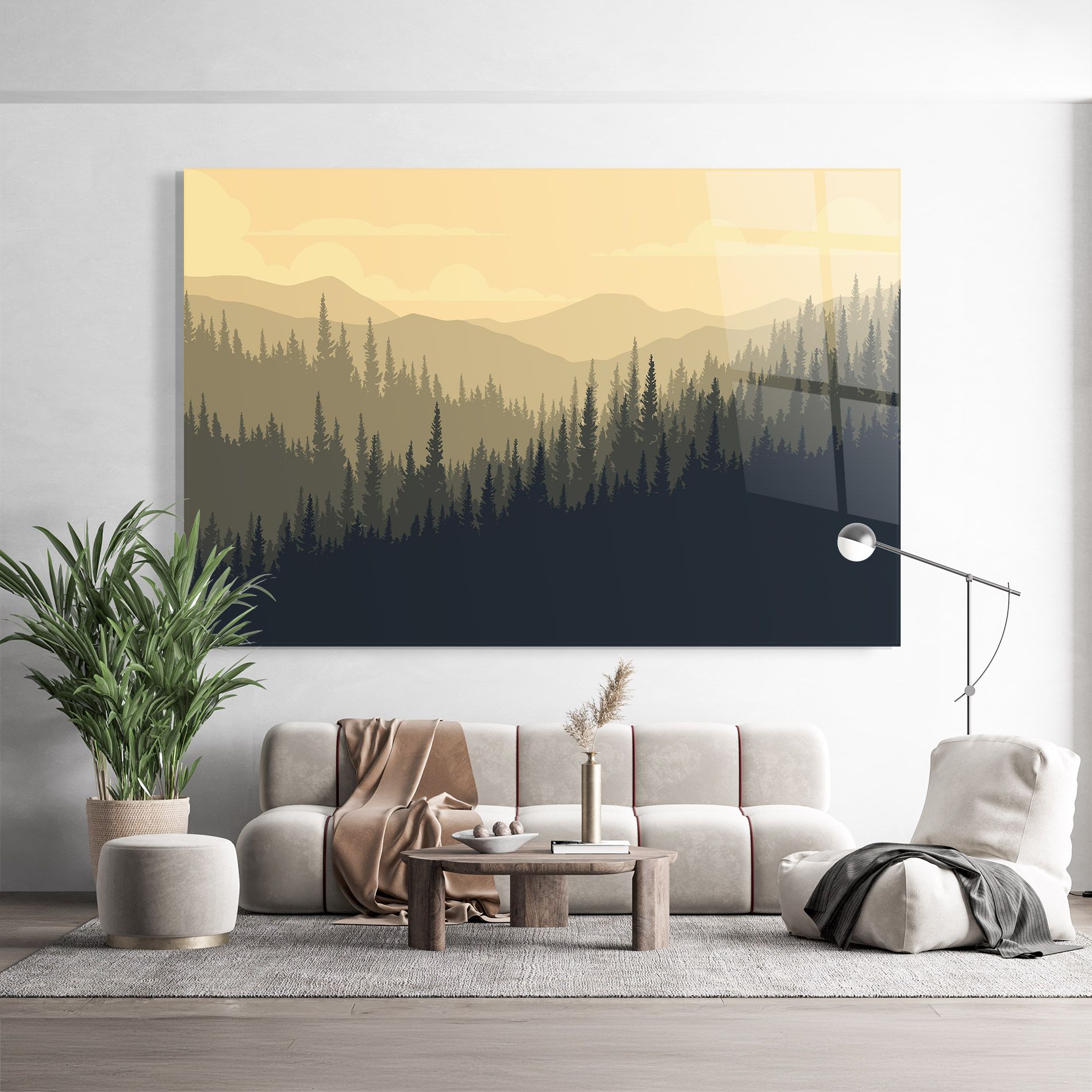 Cream Foggy Forest mockup 9