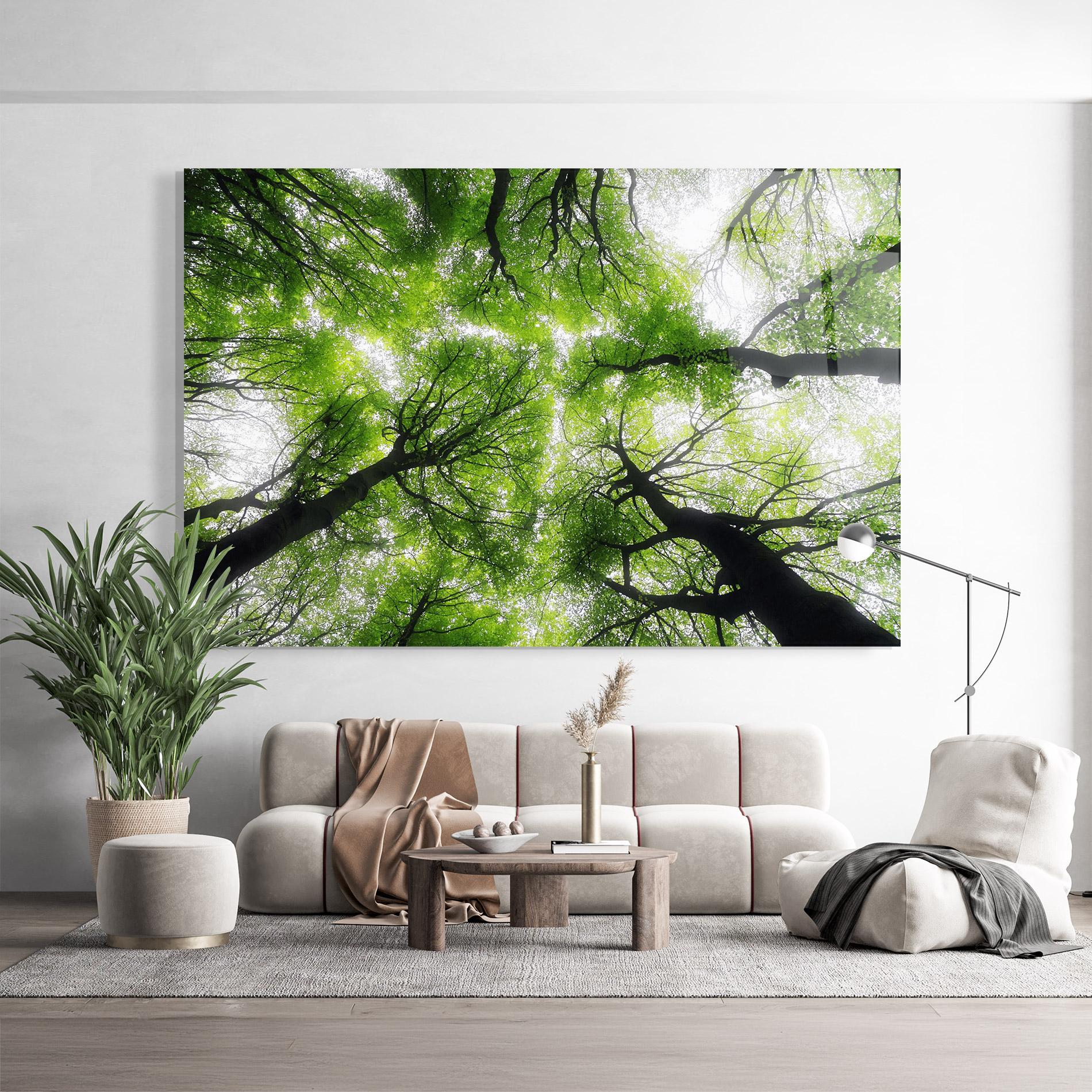 Üvegkép Forest Green Tree mockup 9