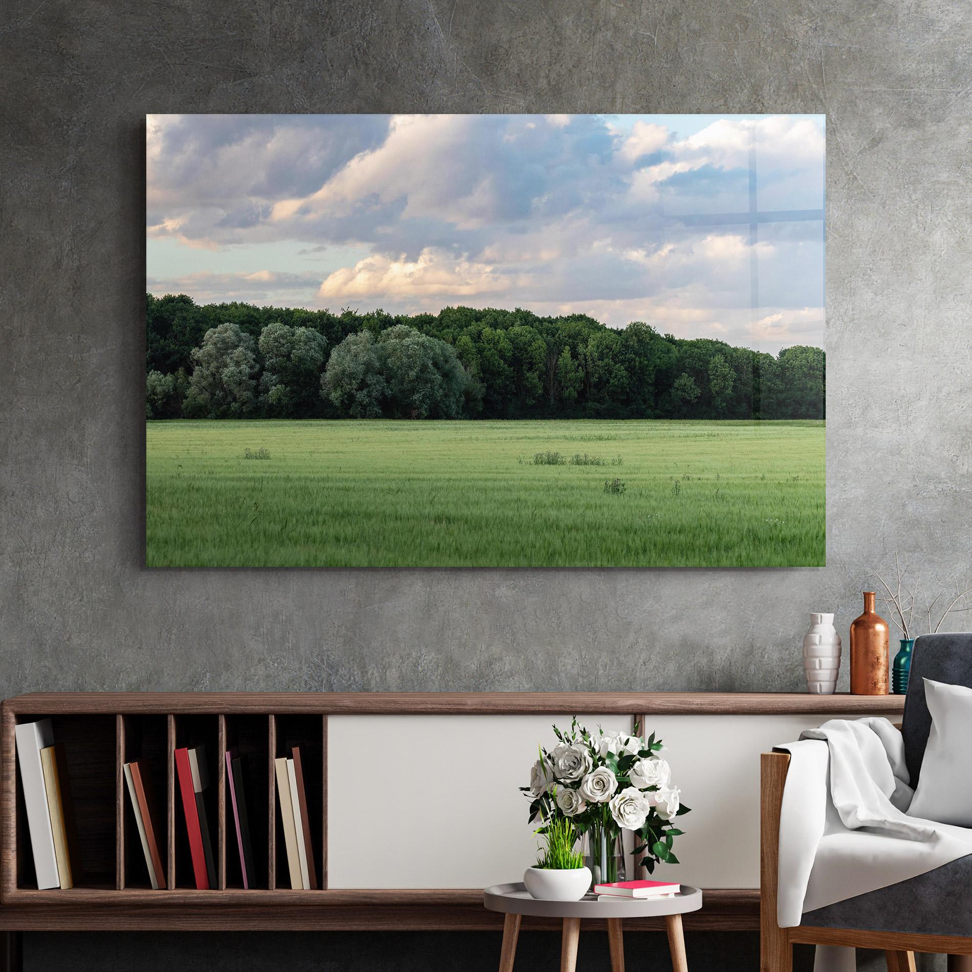 Üvegkép Forest Field mockup 2