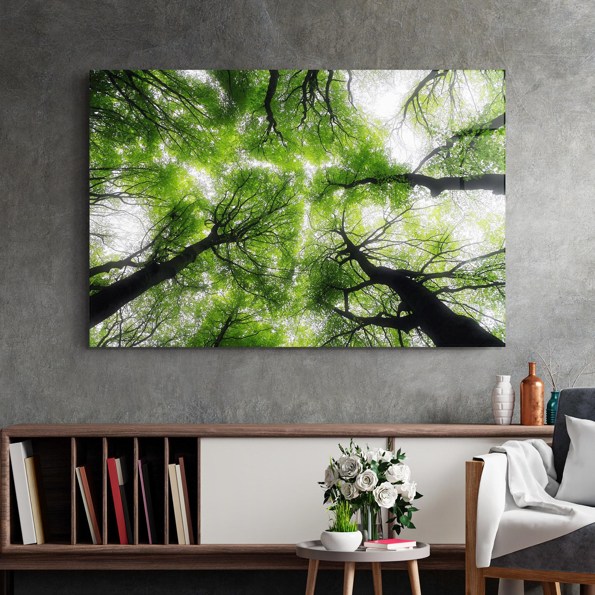 Üvegkép Forest Green Tree mockup 2