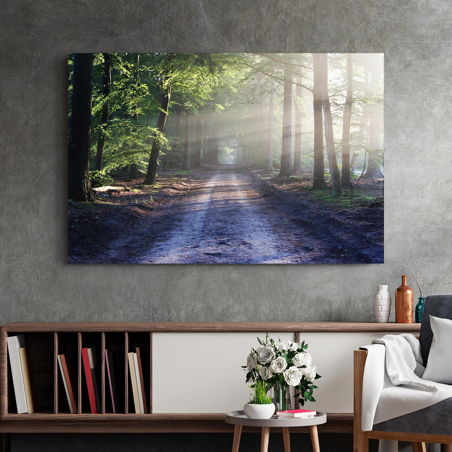 Üvegkép Forest Road mockup 2
