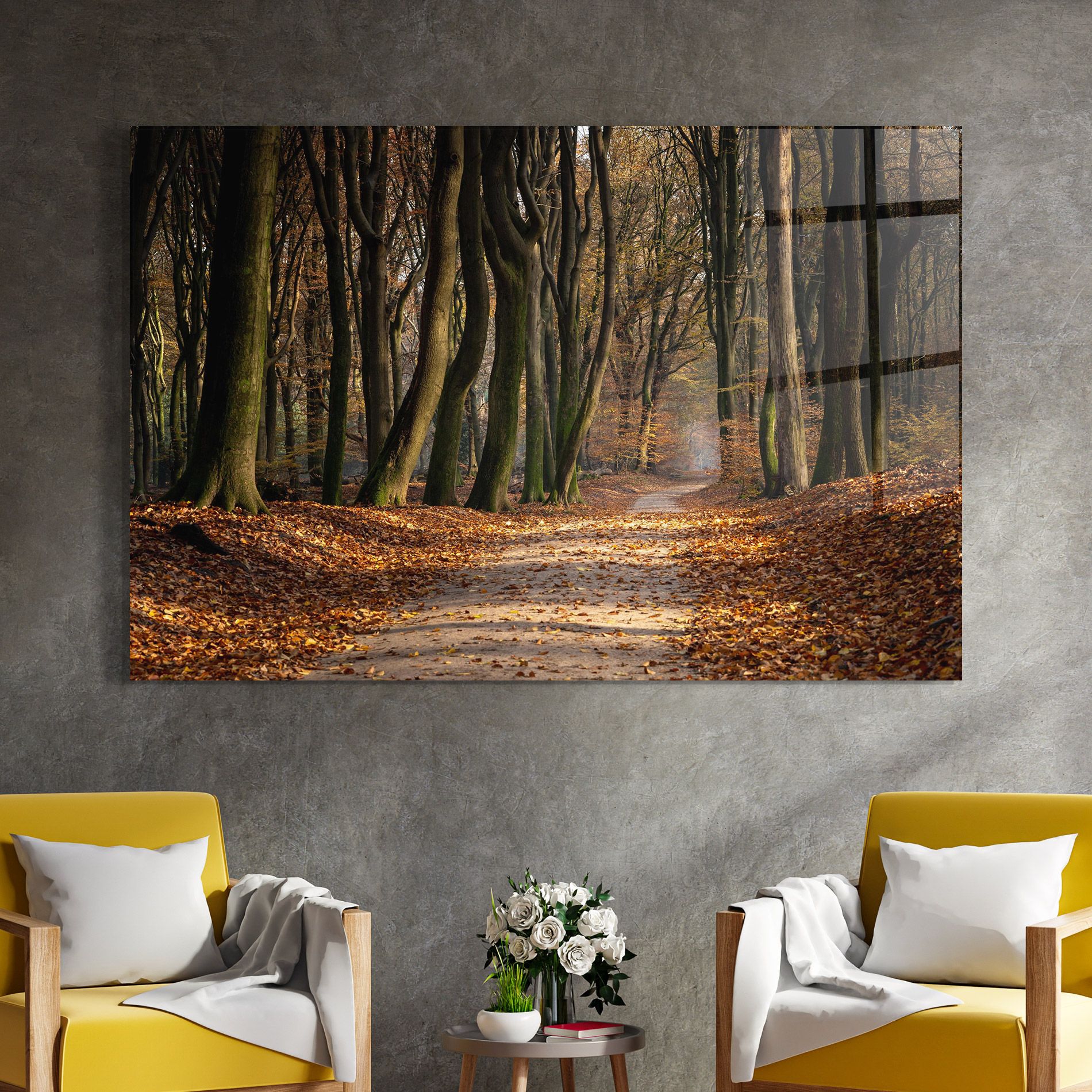 Autumn Path Forest mockup 4