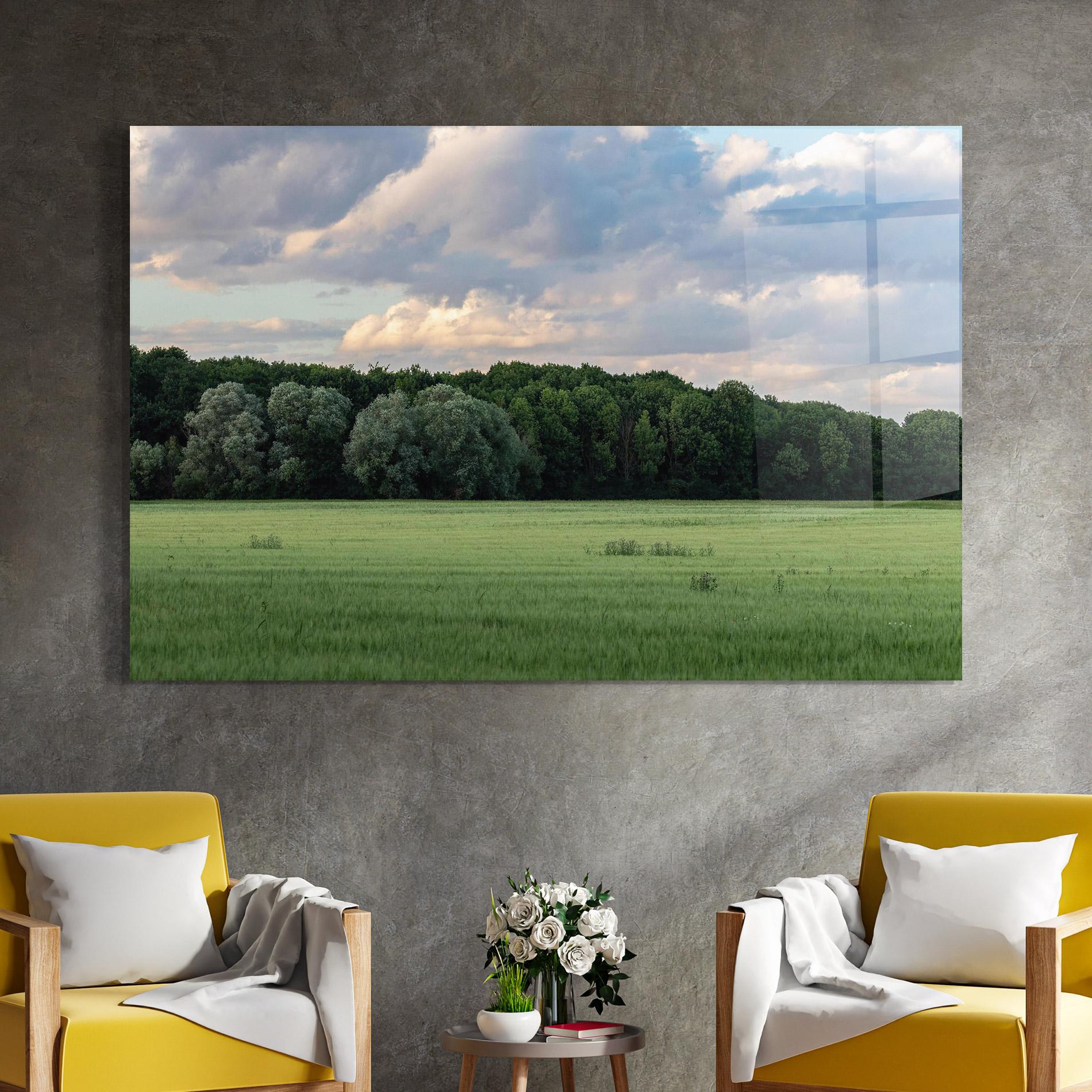 Üvegkép Forest Field mockup 4