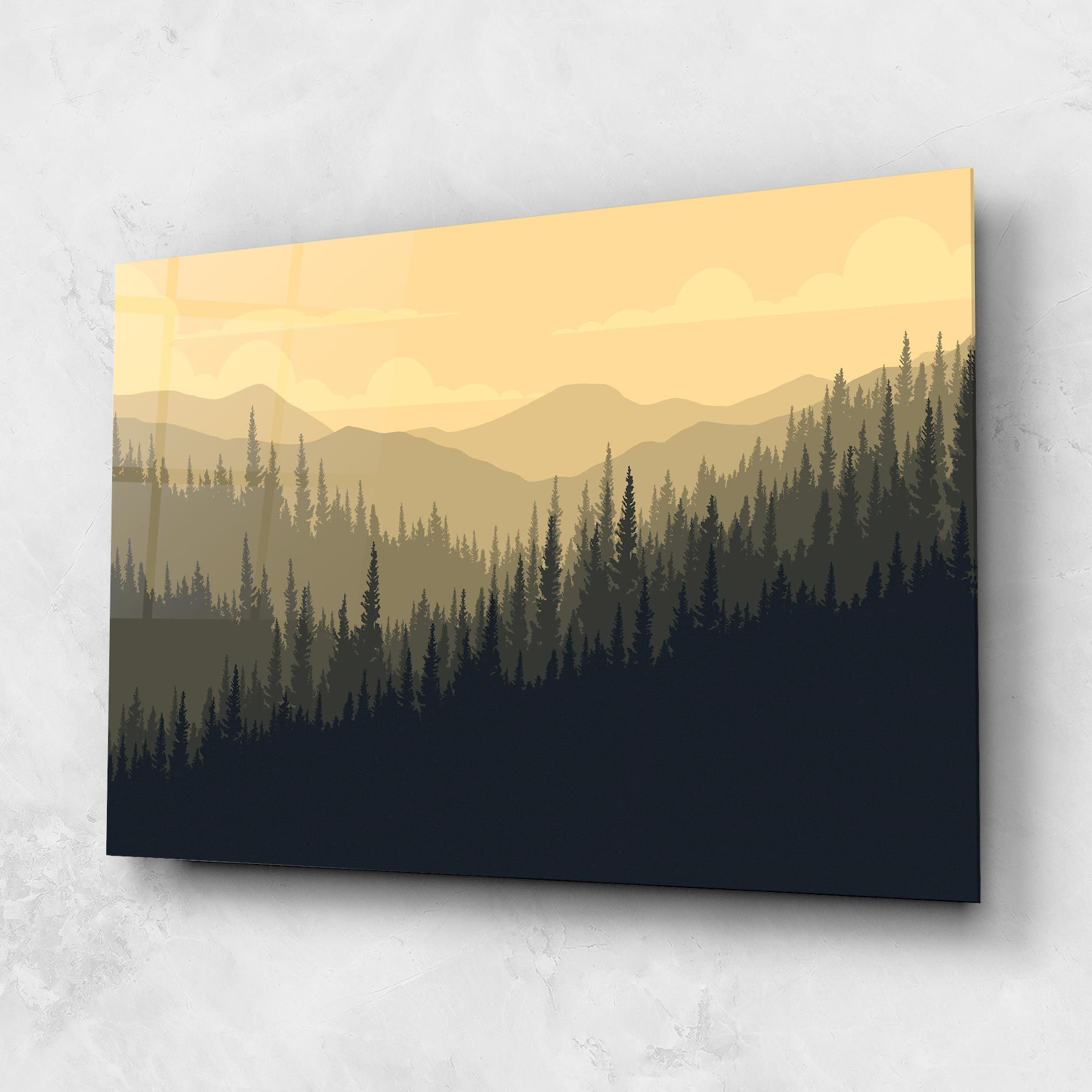 Cream Foggy Forest mockup 1