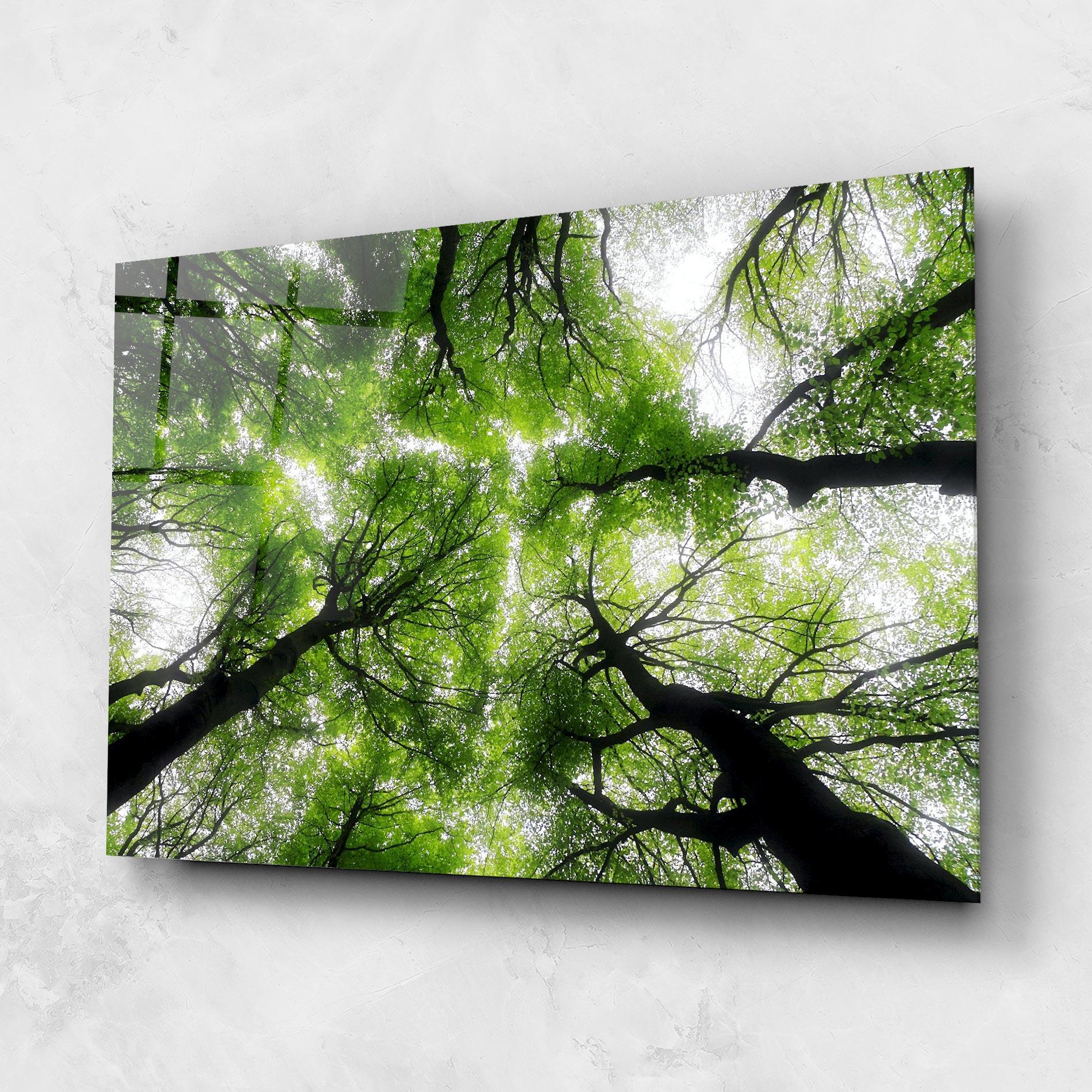 Üvegkép Forest Green Tree mockup 1