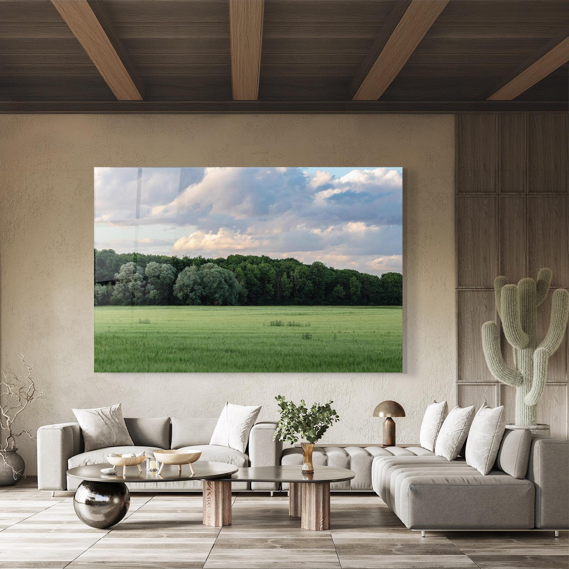 Üvegkép Forest Field mockup 8