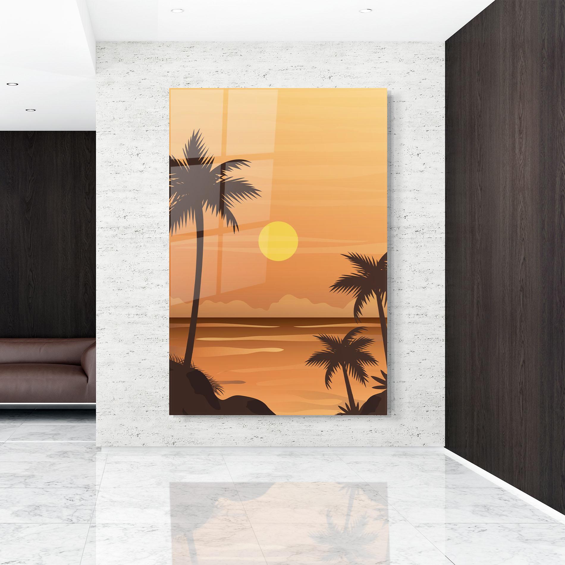 Üvegkép Sunset Beach 01 mockup 9