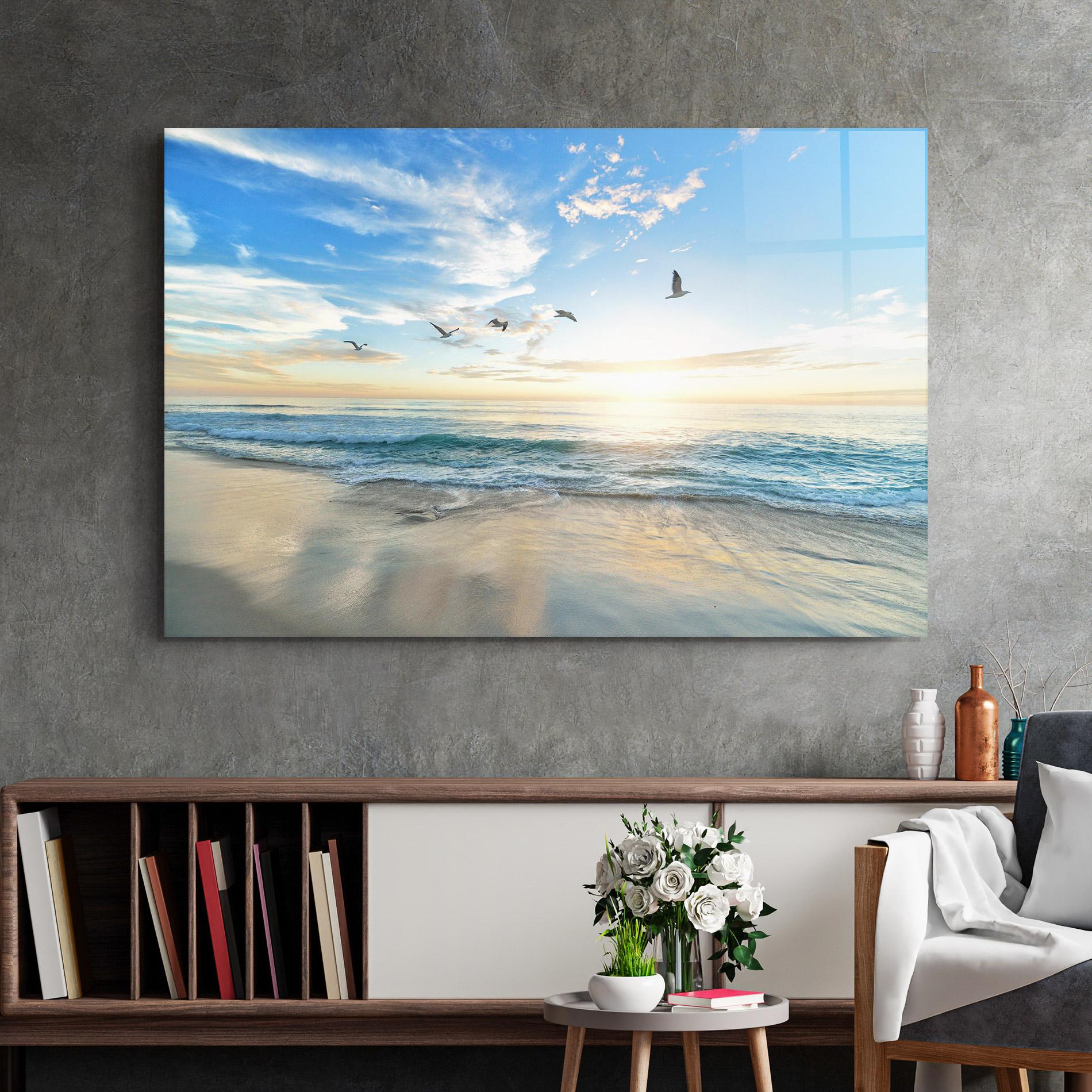 Üvegkép Beautiful Beach mockup 2