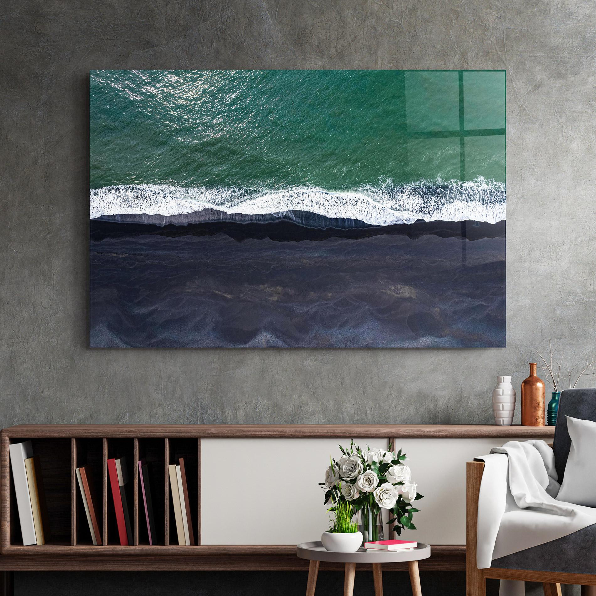 Üvegkép Green Blue Beach mockup 2