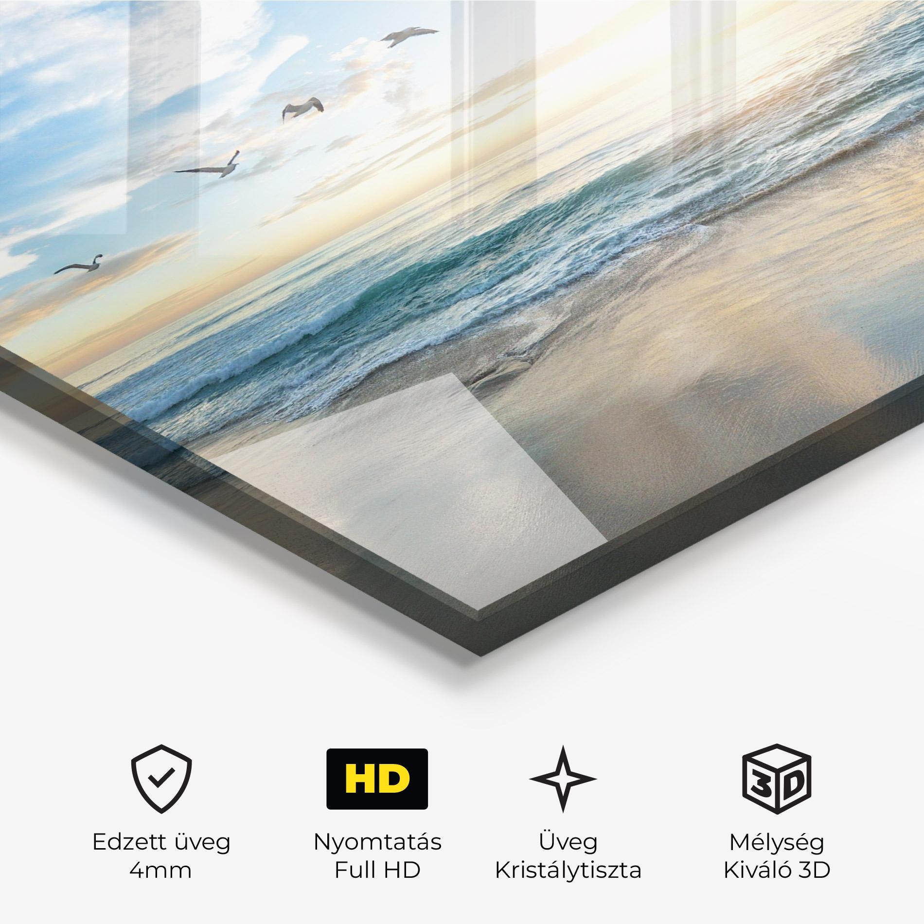 Üvegkép Beautiful Beach mockup 3