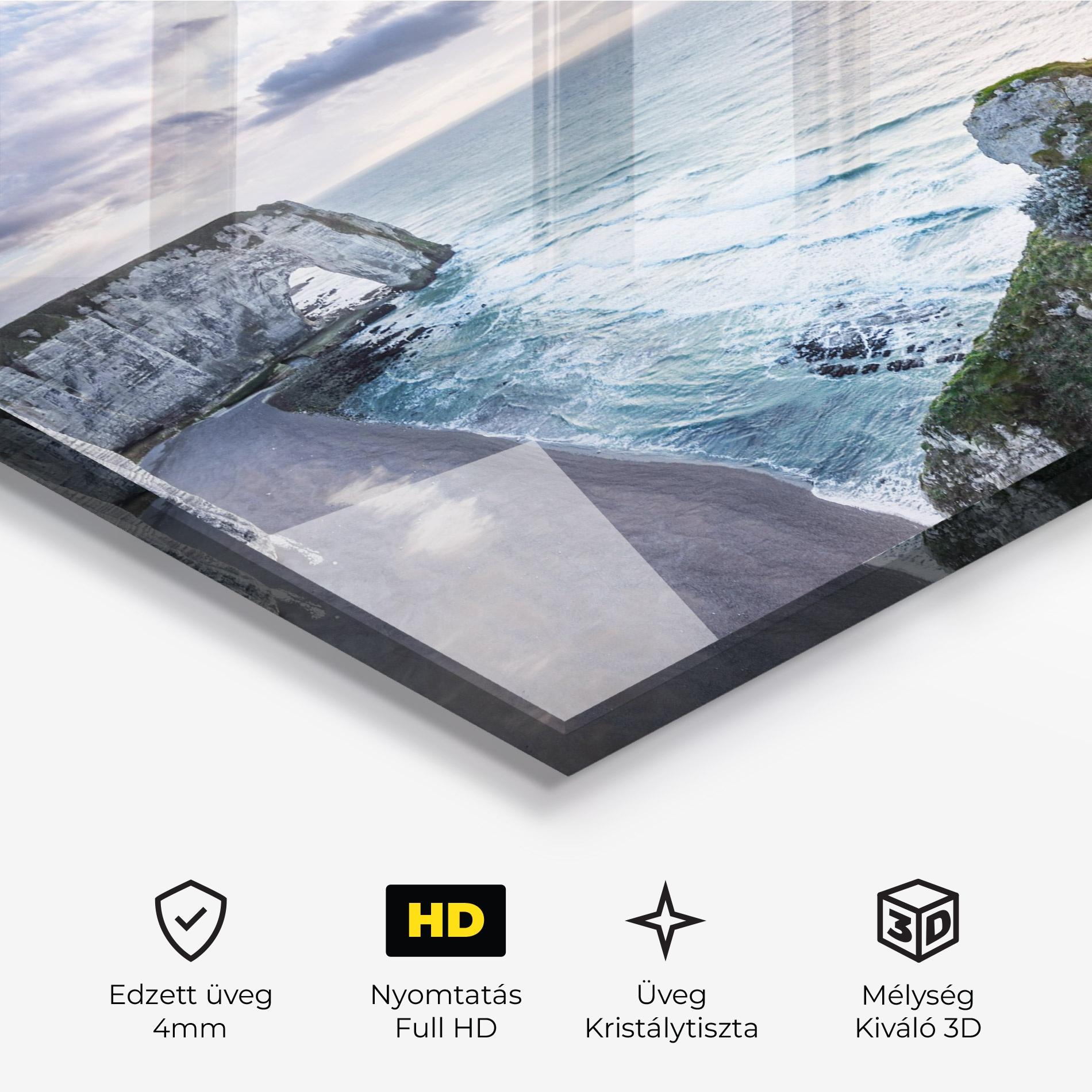 Üvegkép Etretat View mockup 3