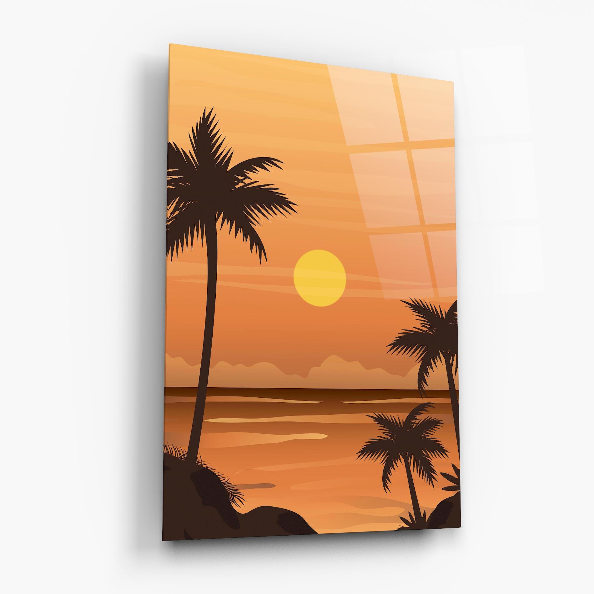 Üvegkép Sunset Beach 01 mockup 6