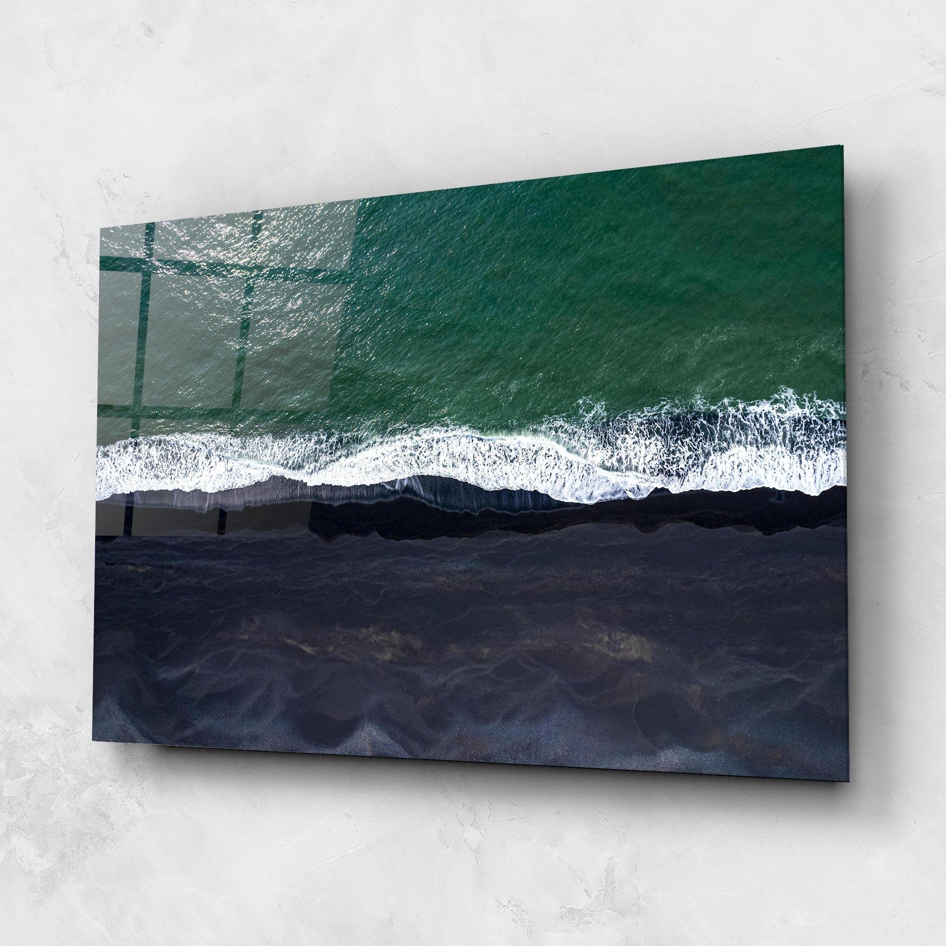 Üvegkép Green Blue Beach mockup 1