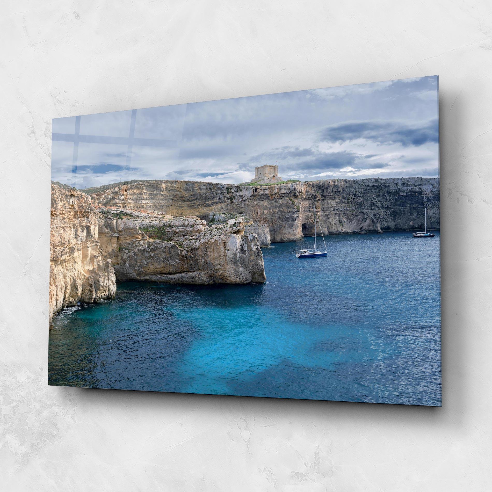 Üvegkép Island Landscape mockup 1